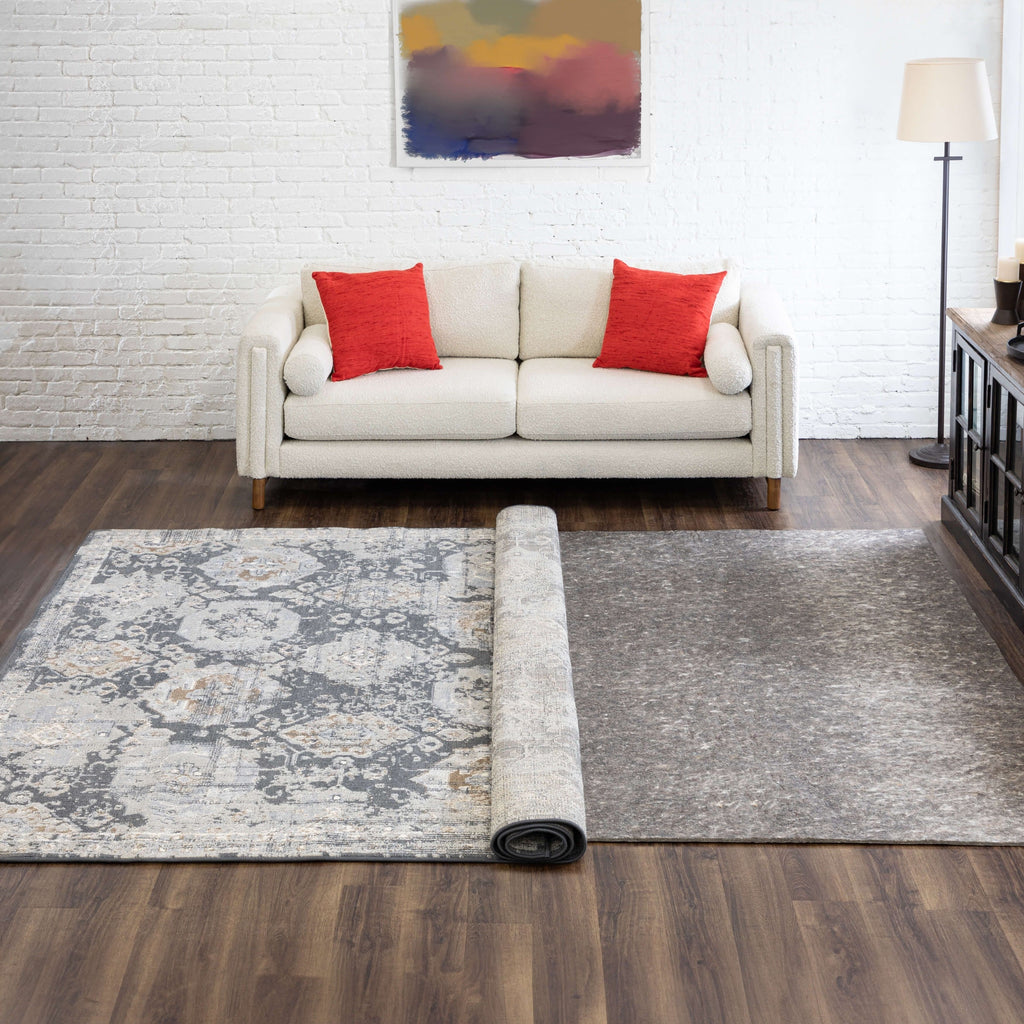 Sous-tapis antidérapant Mohawk Home, coussin en feutre réversible de 1,25 cm d'épaisseur - Gris