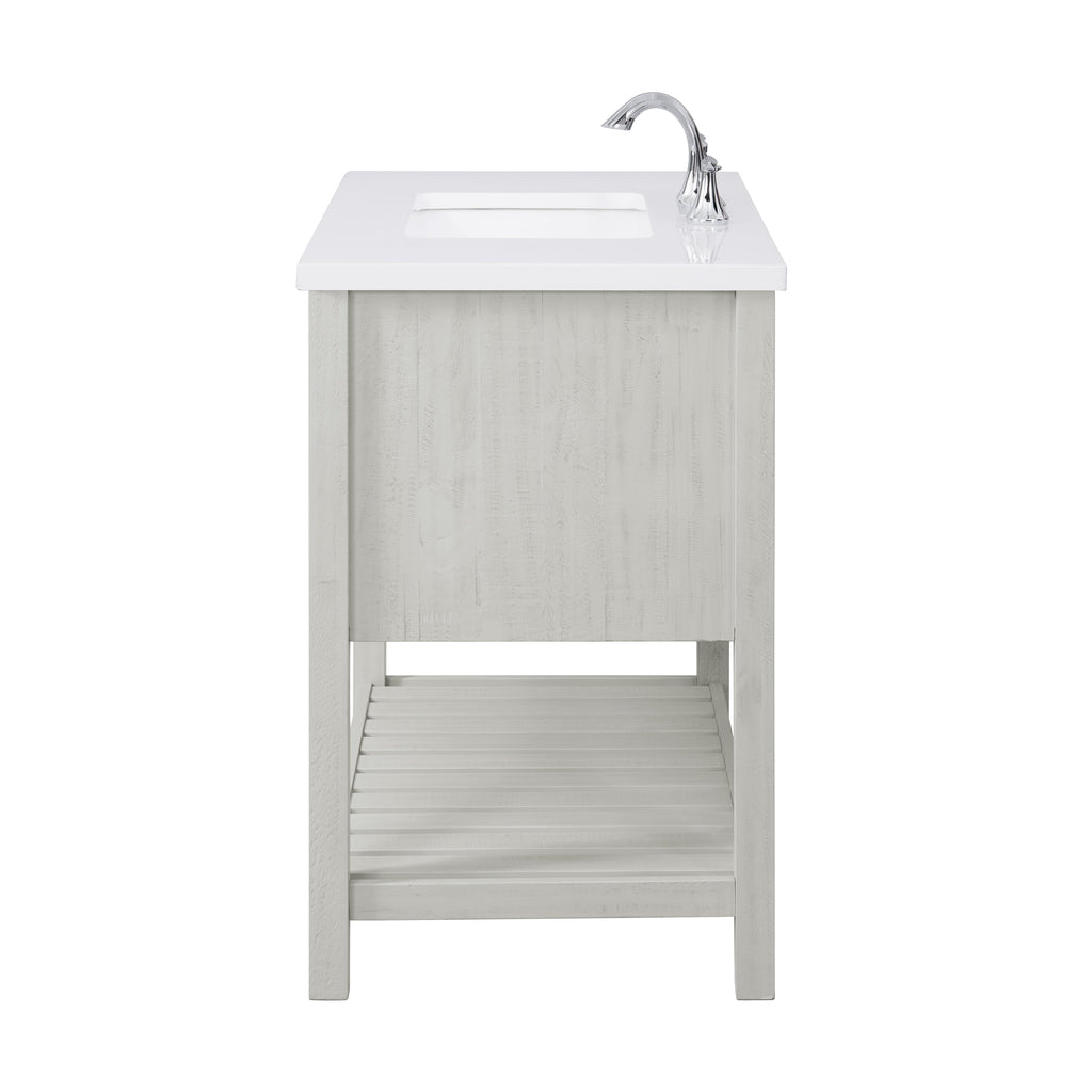 Meuble-lavabo simple de style ferme Monterey 37 avec dessus