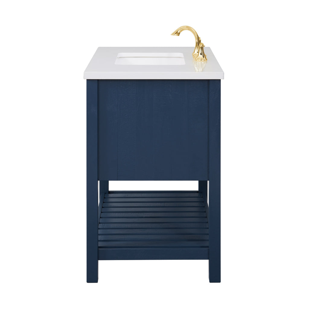 Meuble-lavabo simple de style ferme Monterey 37 avec dessus