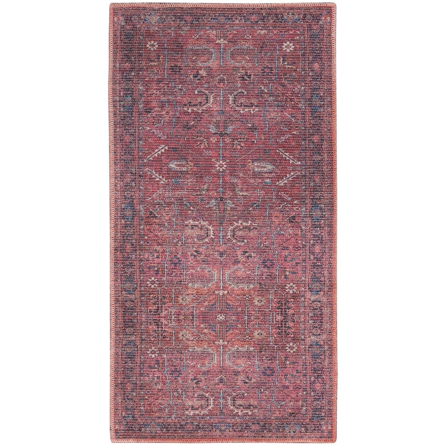 Tapis New Concept Lavables Vintage Persan Floral Lavable en machine