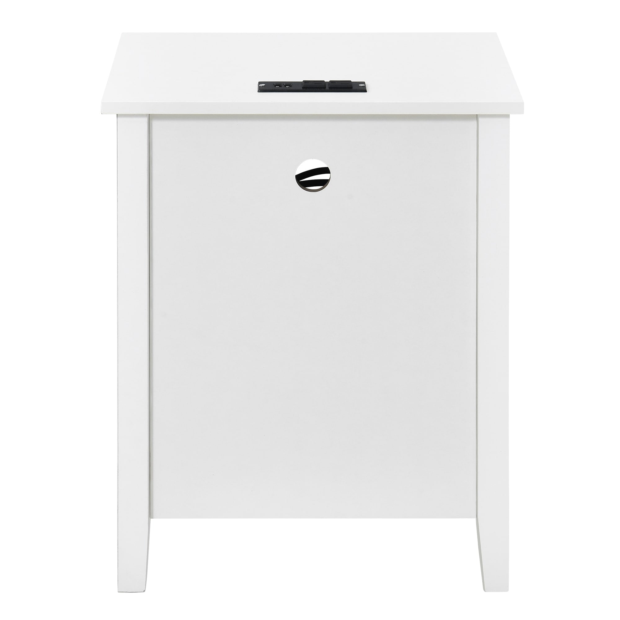 Ensemble de 2 tables de chevet avec station de charge Table d'appoint avec 2 tiroirs avec ports et prises USB Table de chevet