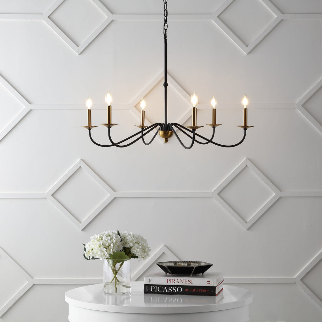 Lustre LED en fer à 6 lumières, 34,75 $, par JONATHAN Y