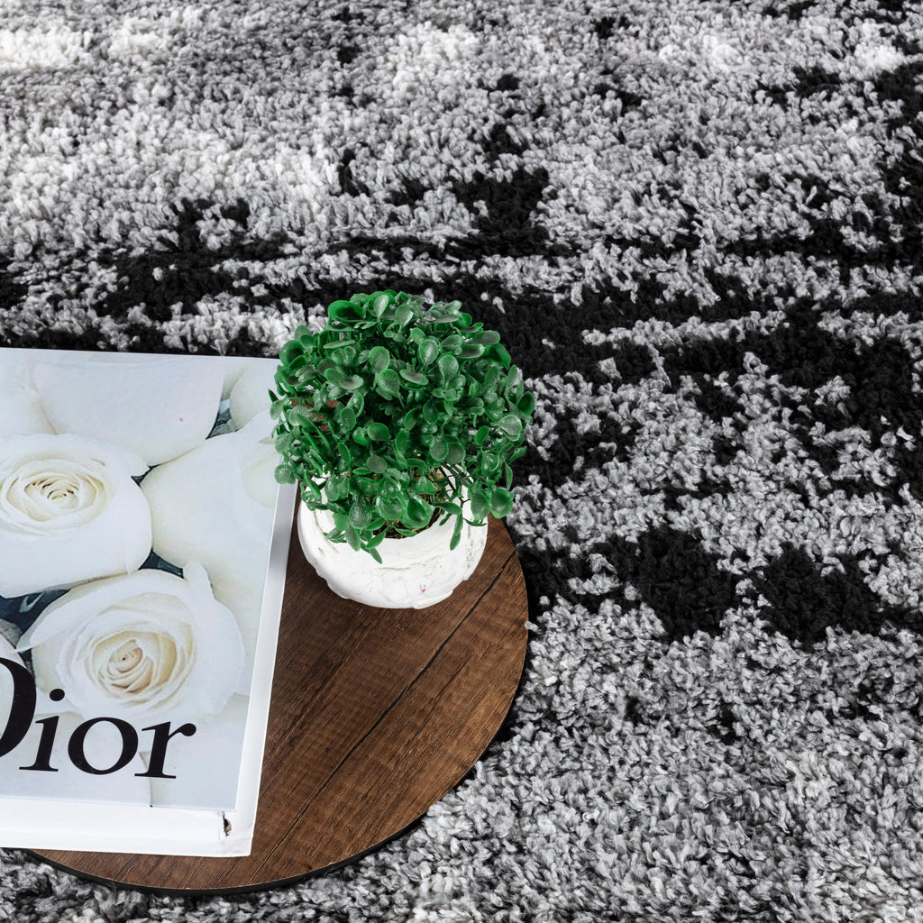 Noori Rug Lux Madison Tapis à poils longs abstrait 5,1 cm