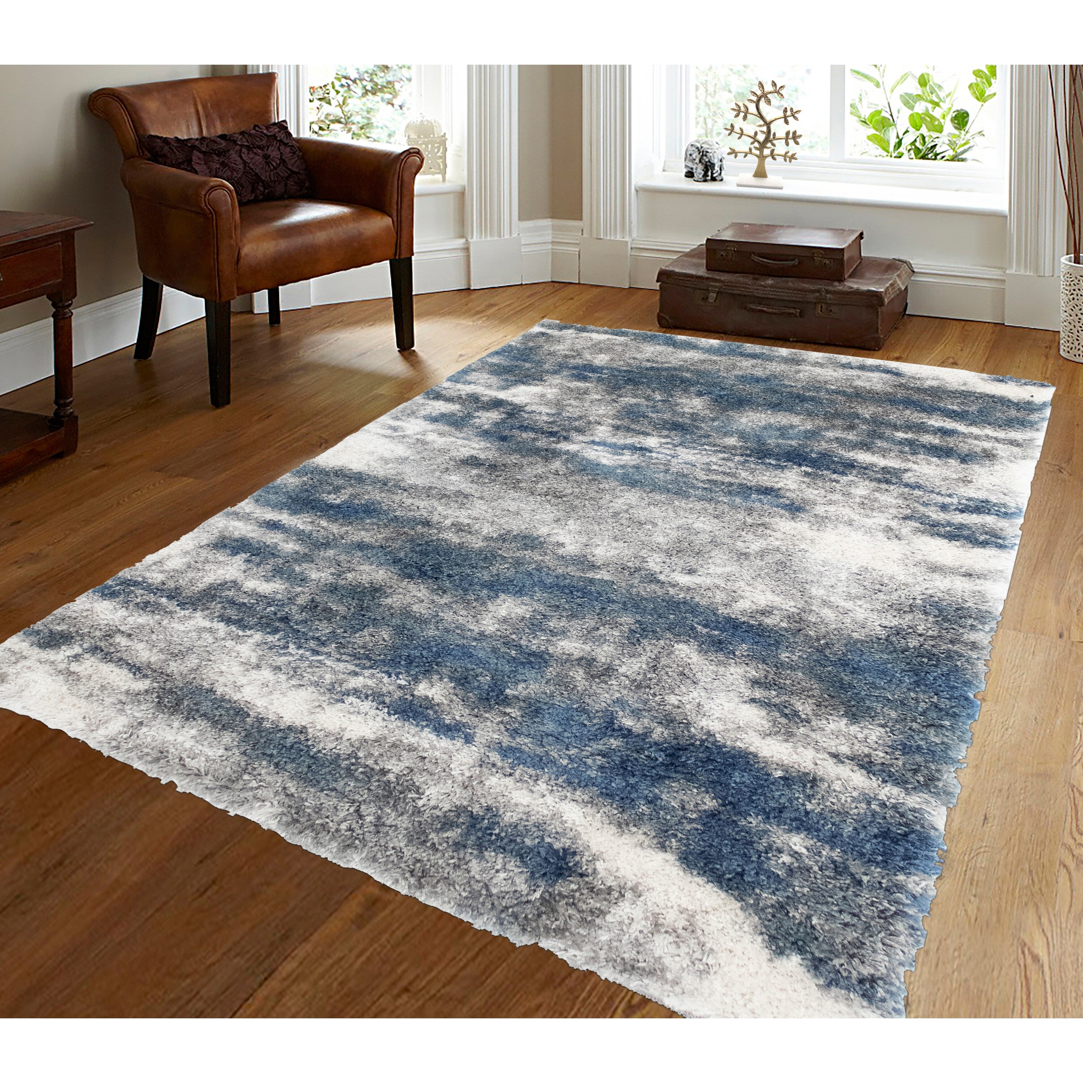 Noori Rug Lux Madison Tapis à poils longs abstrait 5,1 cm