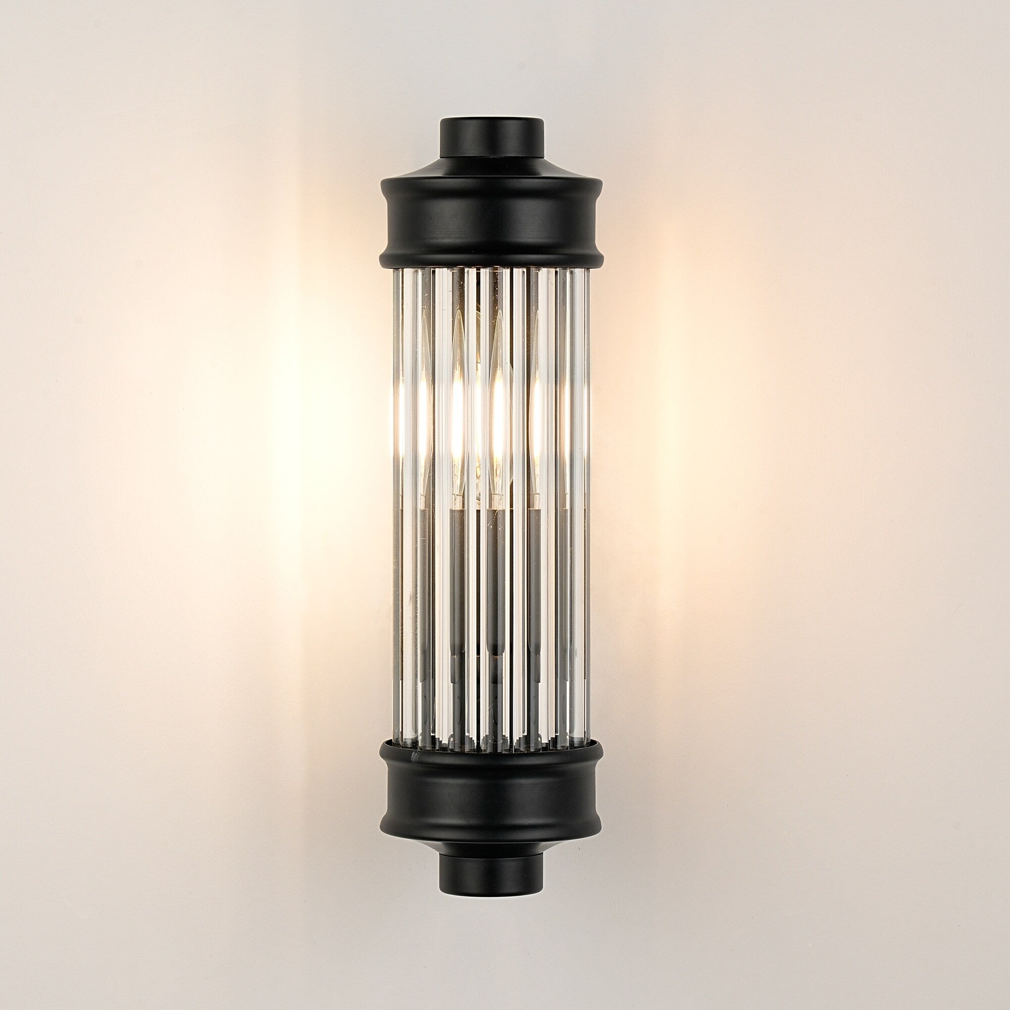 Nordic Postmodern Wall Sconce, European Wall Light in Simple Vintage Glass Crystal
