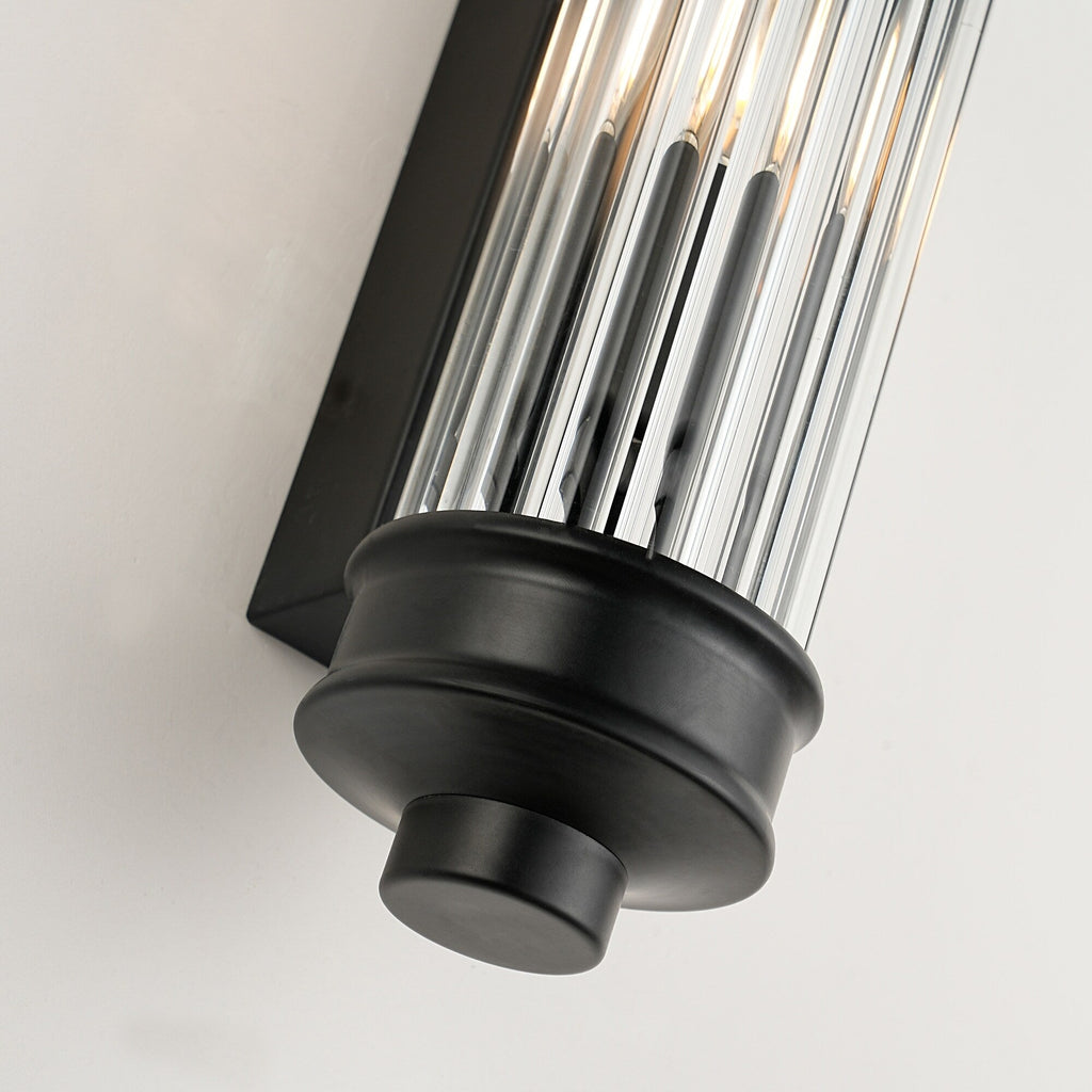 Nordic Postmodern Wall Sconce, European Wall Light in Simple Vintage Glass Crystal