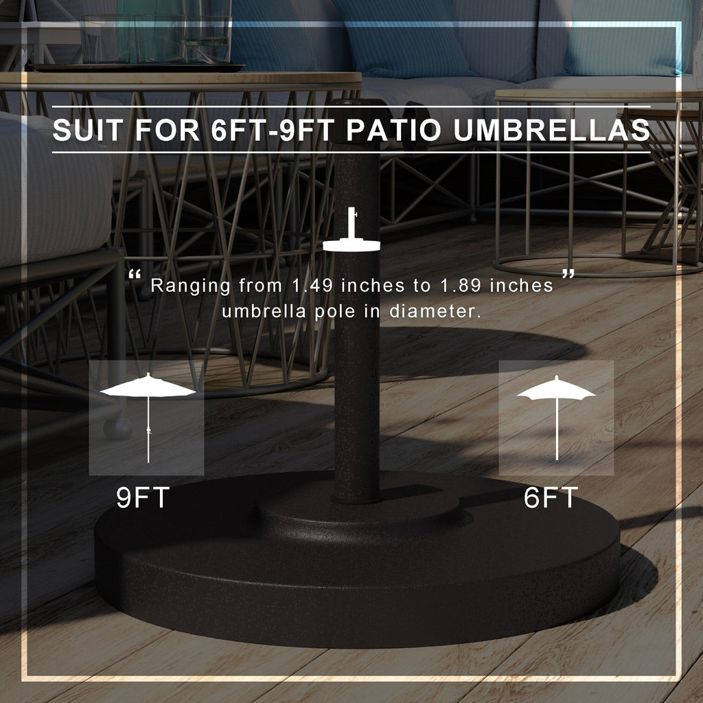 North Bend 50-pound Round Concrete Weighted Powdercoated Steel Umbrella Base by Havenside Home