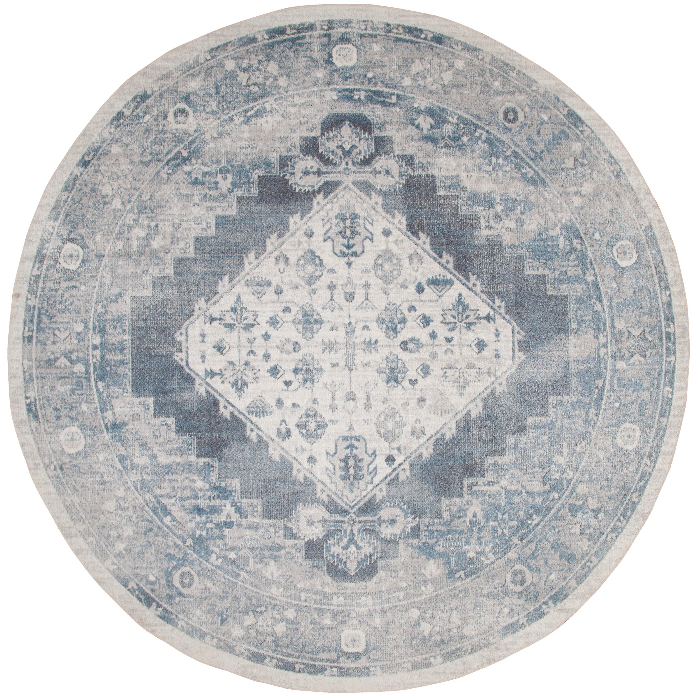 Tapis persan vieilli Nourison Abby, lavable en machine, pour intérieur uniquement.