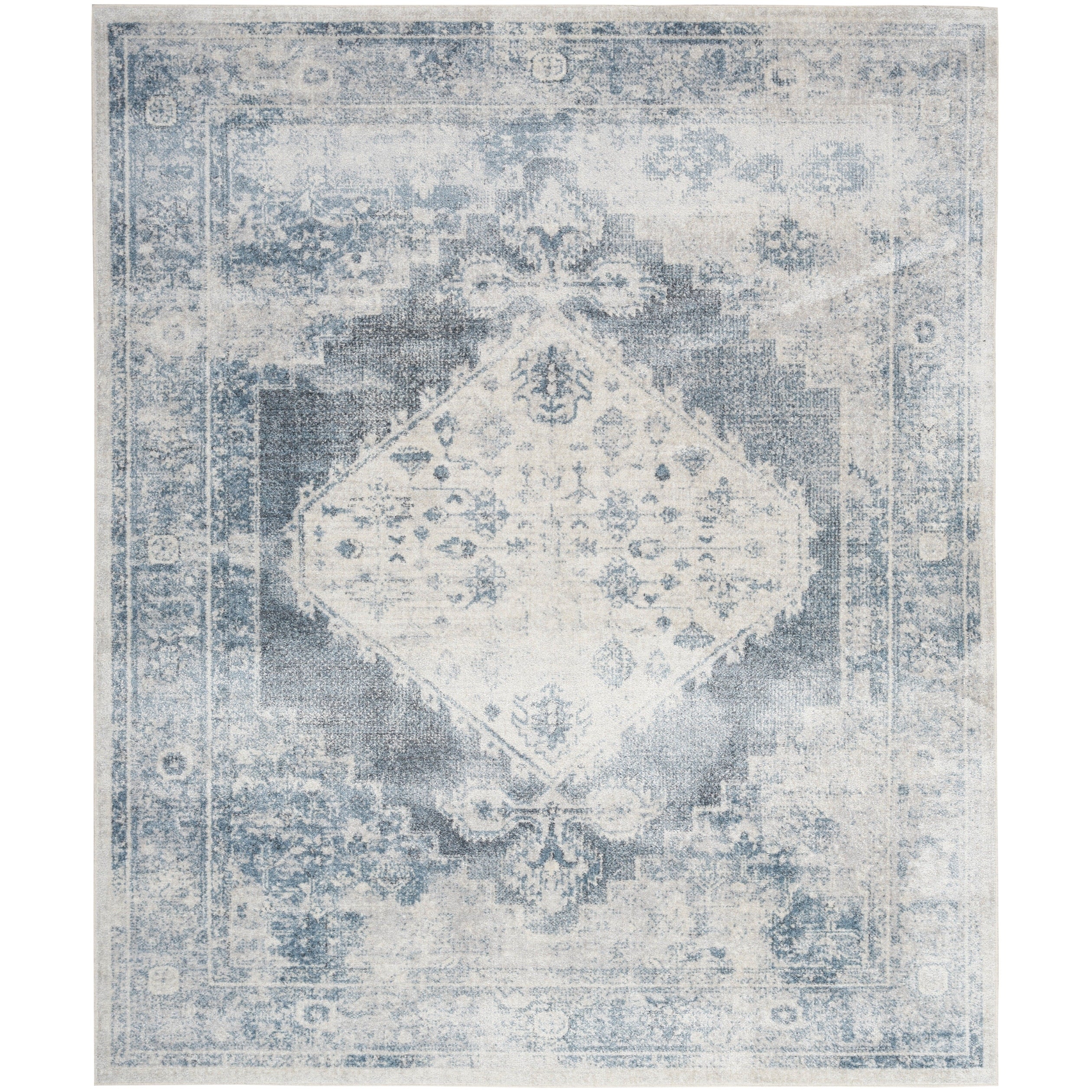 Tapis persan vieilli Nourison Abby, lavable en machine, pour intérieur uniquement.