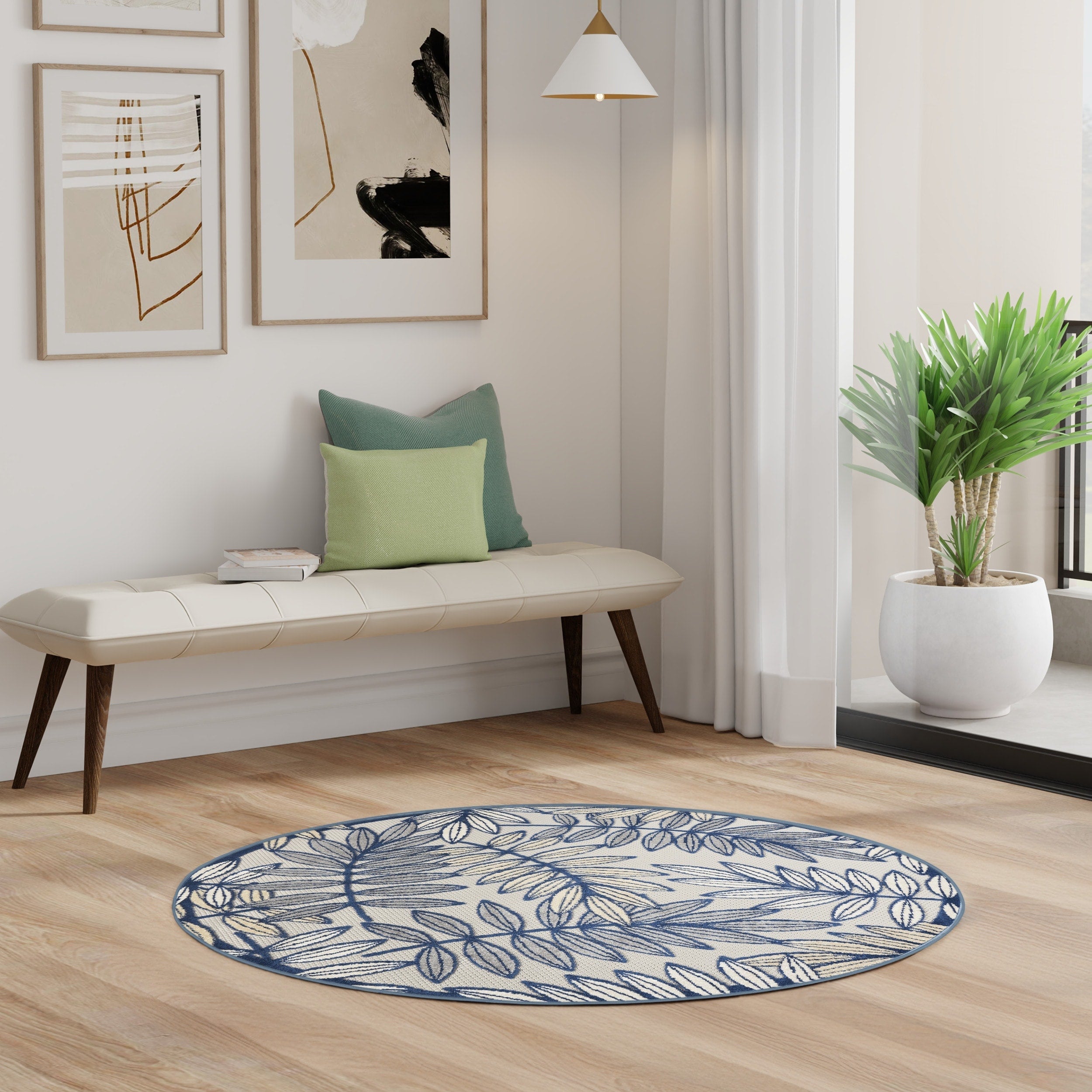 Nourison Alice Indoor/Outdoor Floral Area Rug