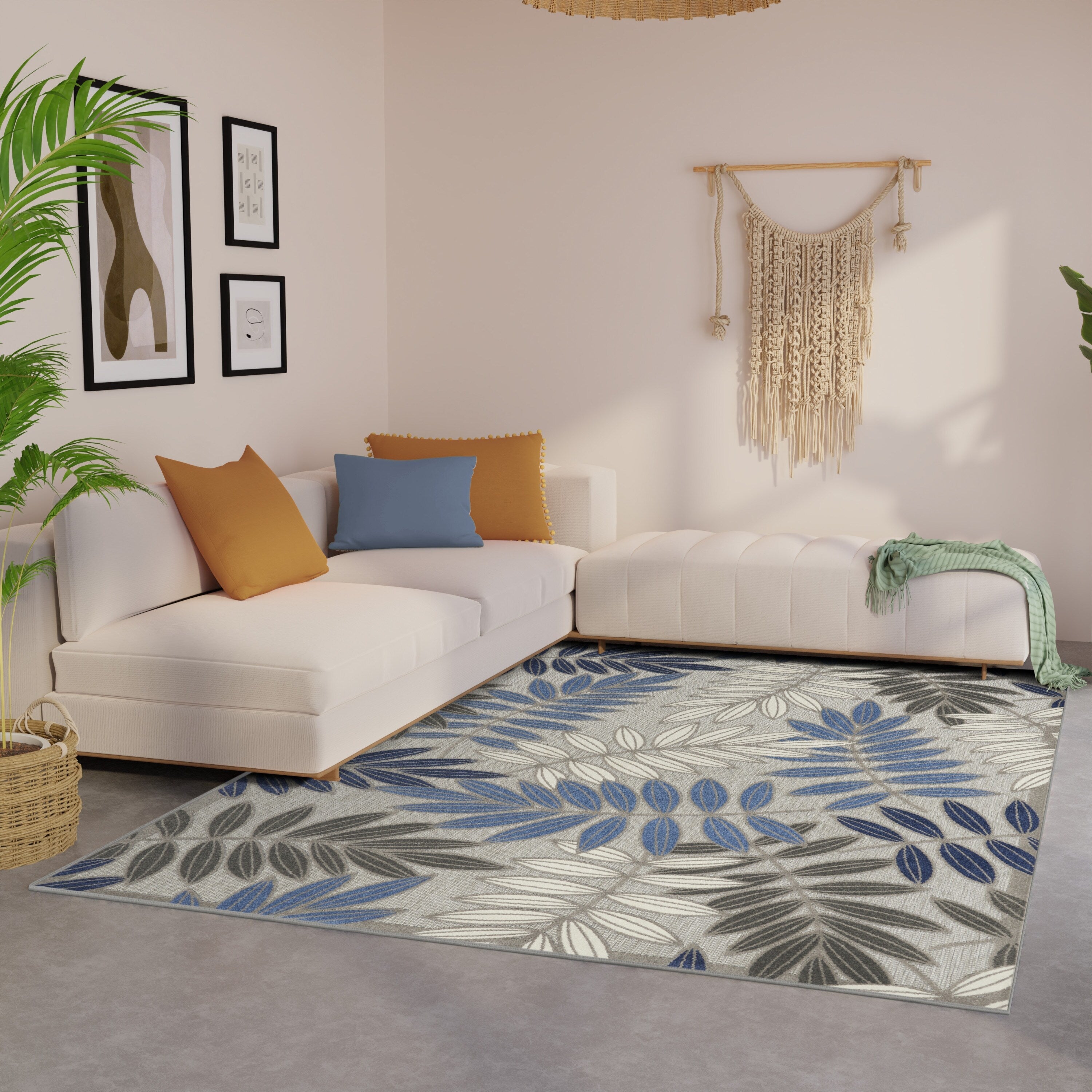 Nourison Alice Indoor/Outdoor Floral Area Rug