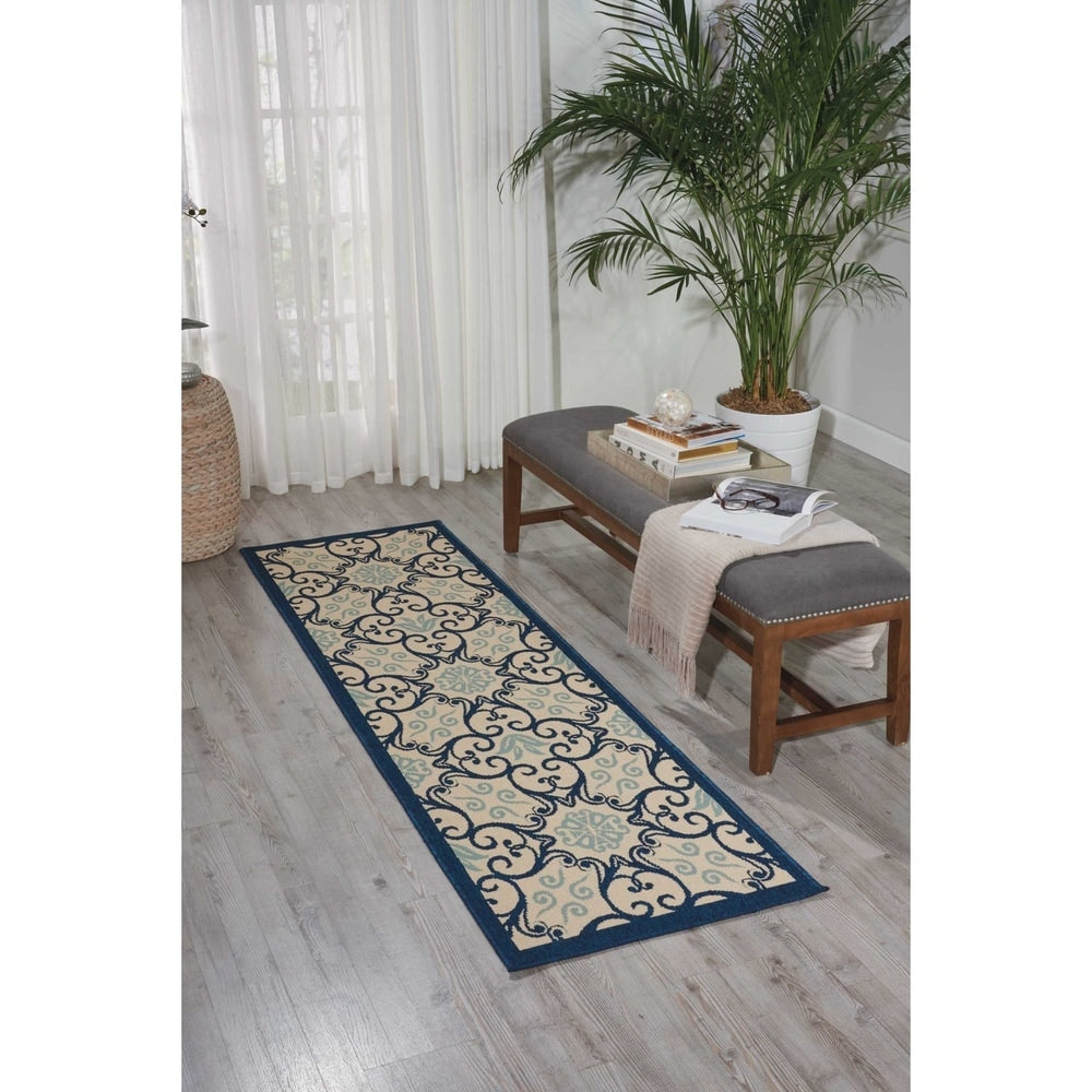 Nourison Caribbean Floral Geometric Indoor/Outdoor Area Rug