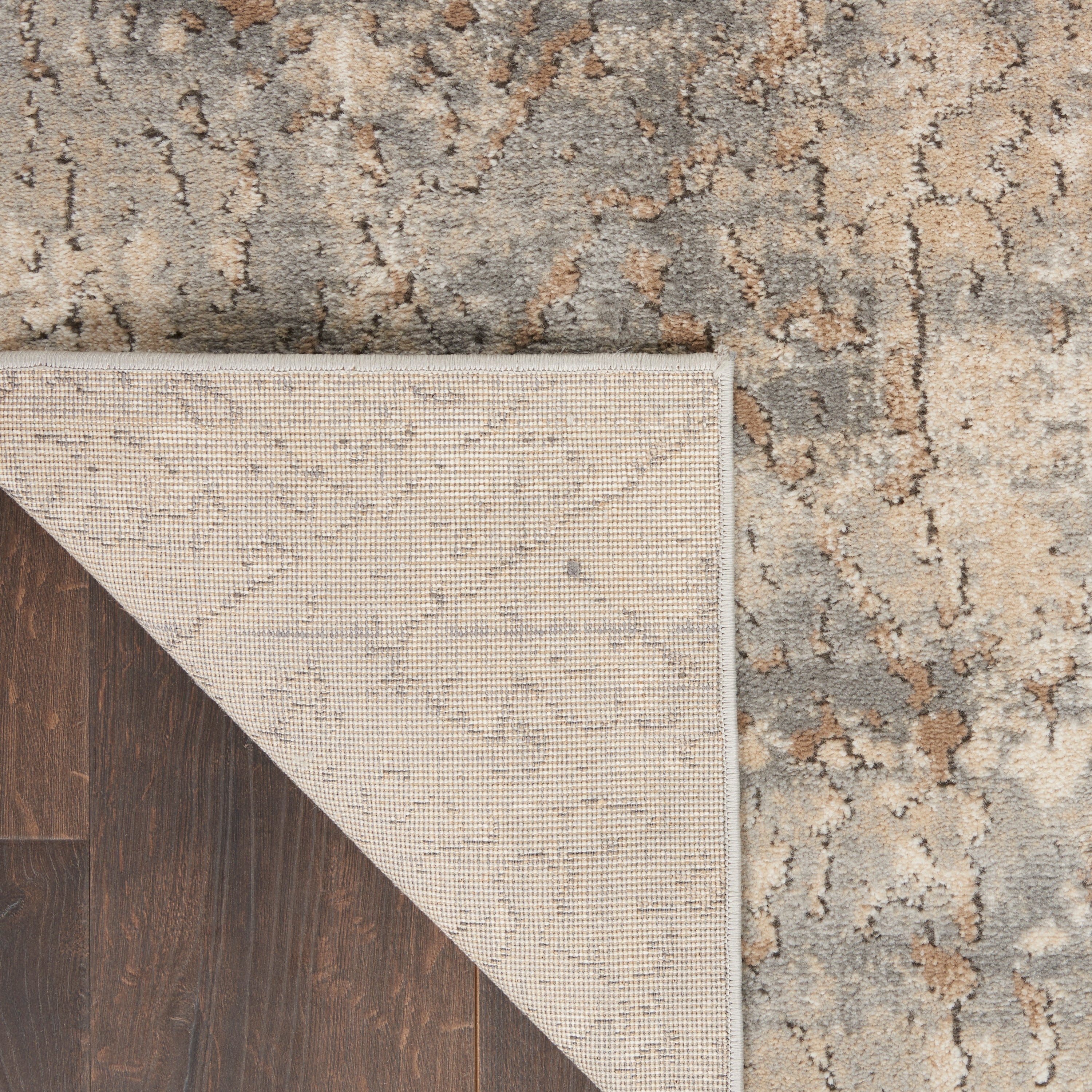 Tapis Nourison Concerto à motifs abstraits beige et gris vieilli