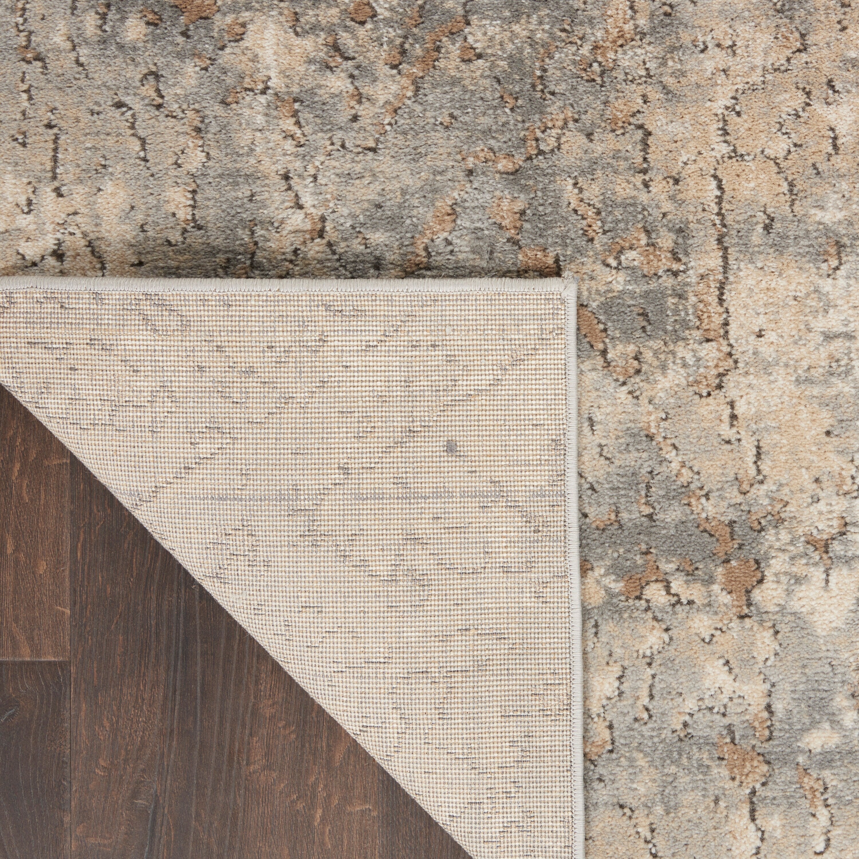 Tapis Nourison Concerto à motifs abstraits beige et gris vieilli