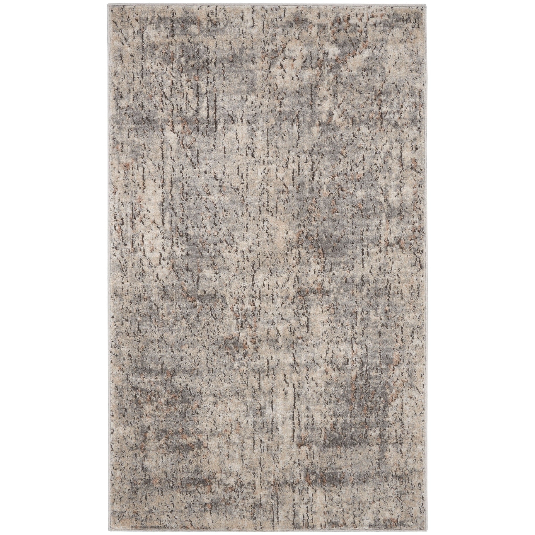 Tapis Nourison Concerto à motifs abstraits beige et gris vieilli