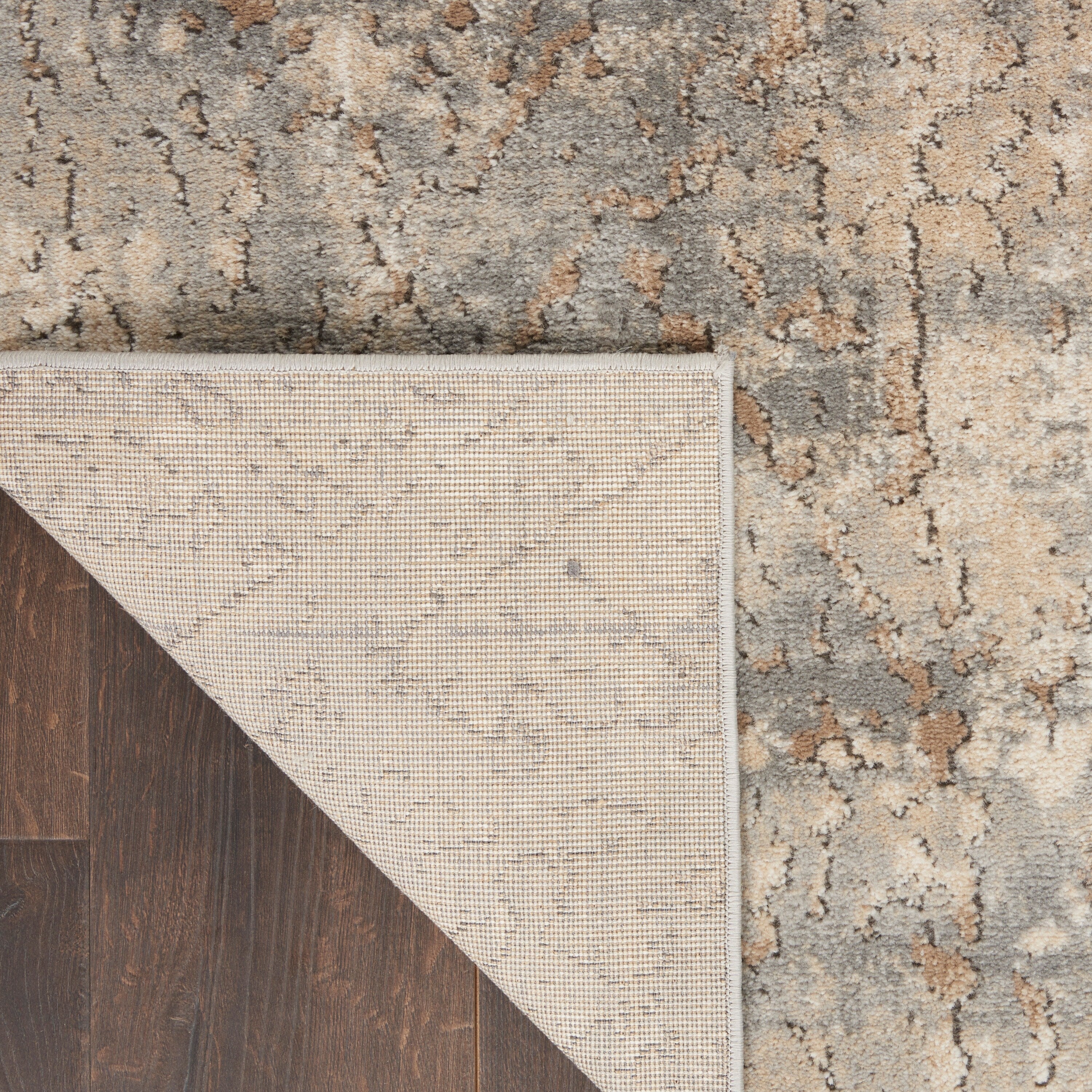 Tapis Nourison Concerto à motifs abstraits beige et gris vieilli