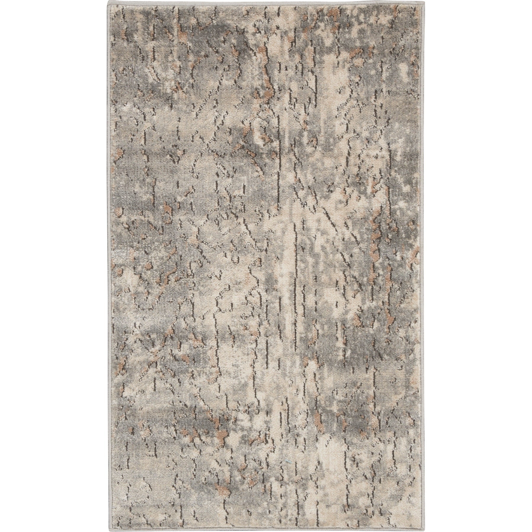Tapis Nourison Concerto à motifs abstraits beige et gris vieilli