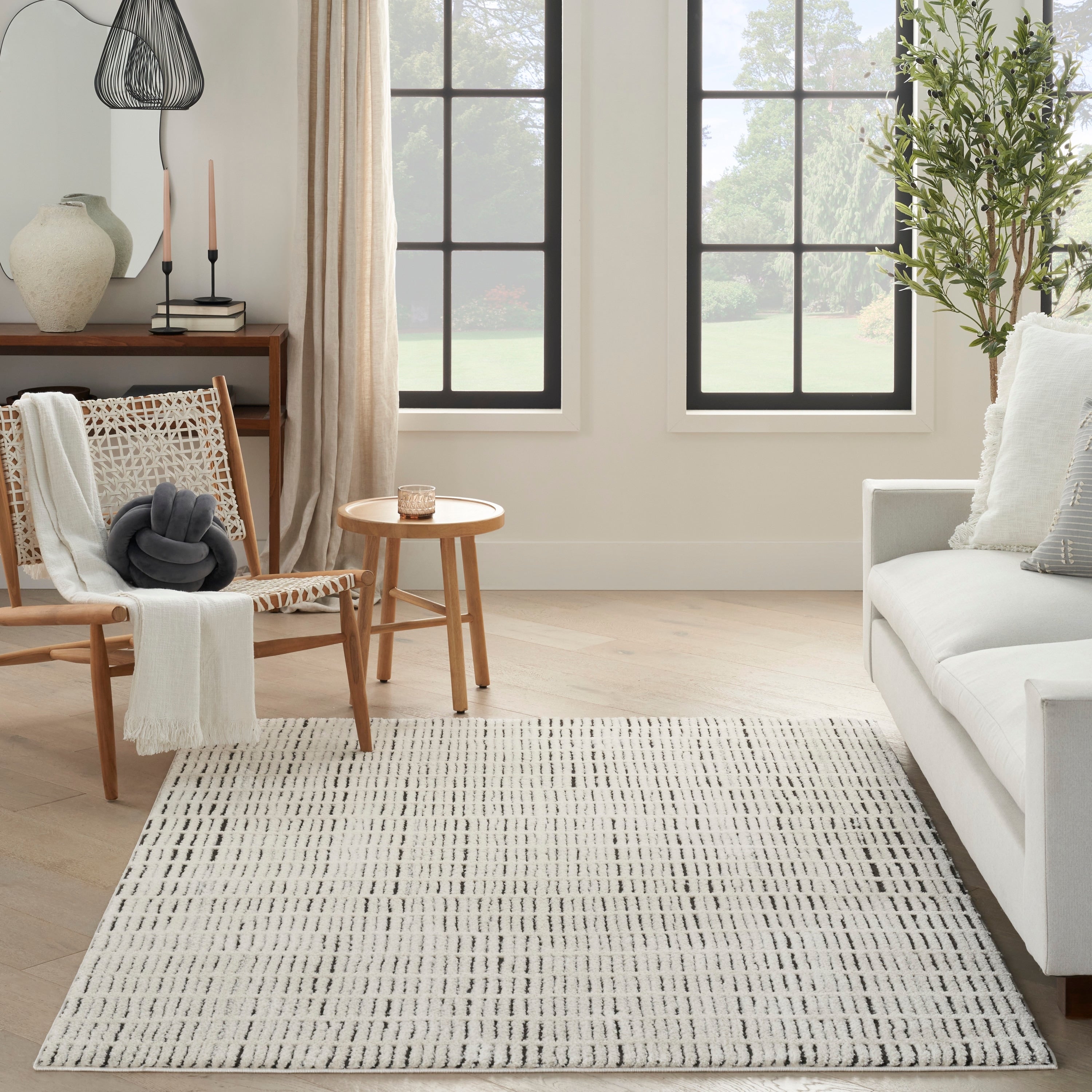 Tapis d'intérieur moderne et confortable Nourison à motifs abstraits
