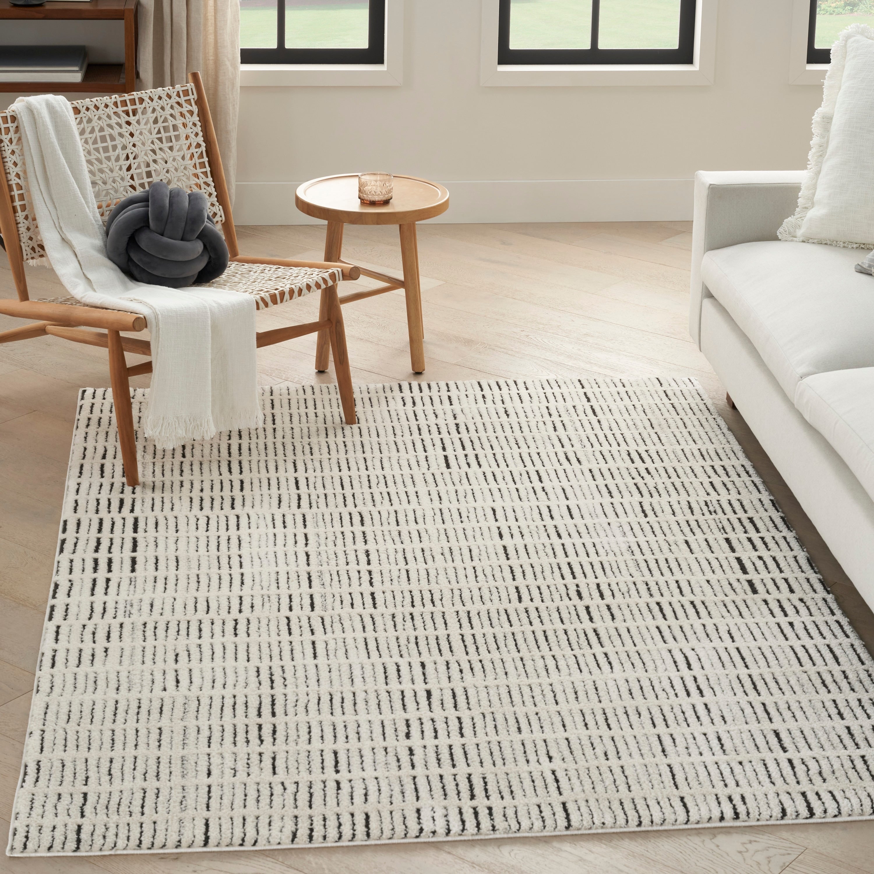 Tapis d'intérieur moderne et confortable Nourison à motifs abstraits