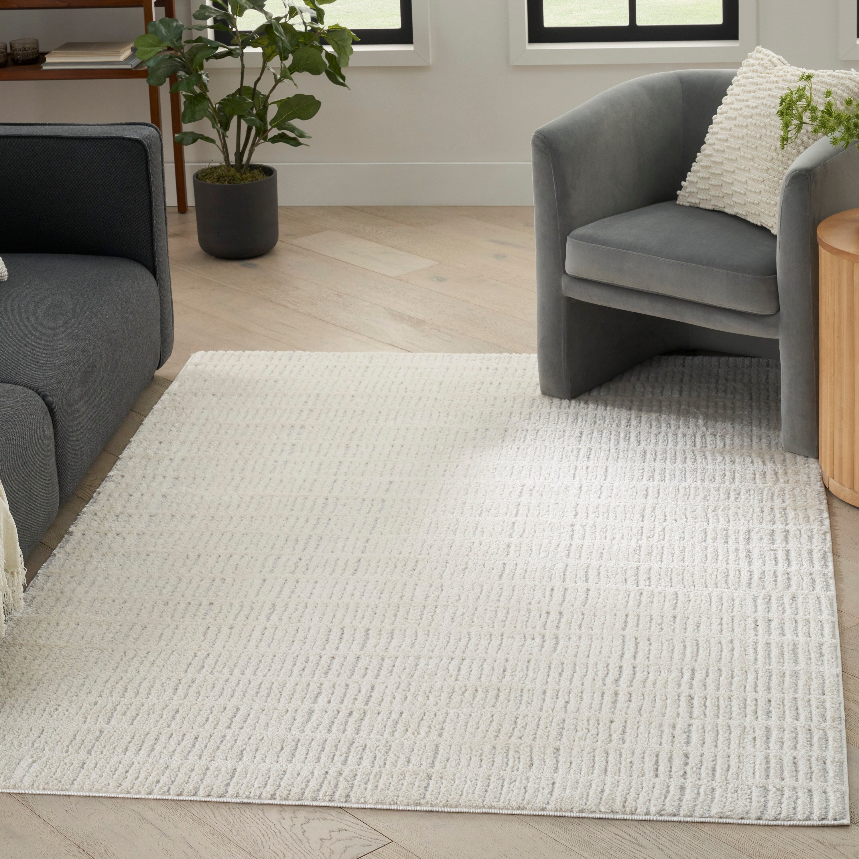 Tapis d'intérieur moderne et confortable Nourison à motifs abstraits
