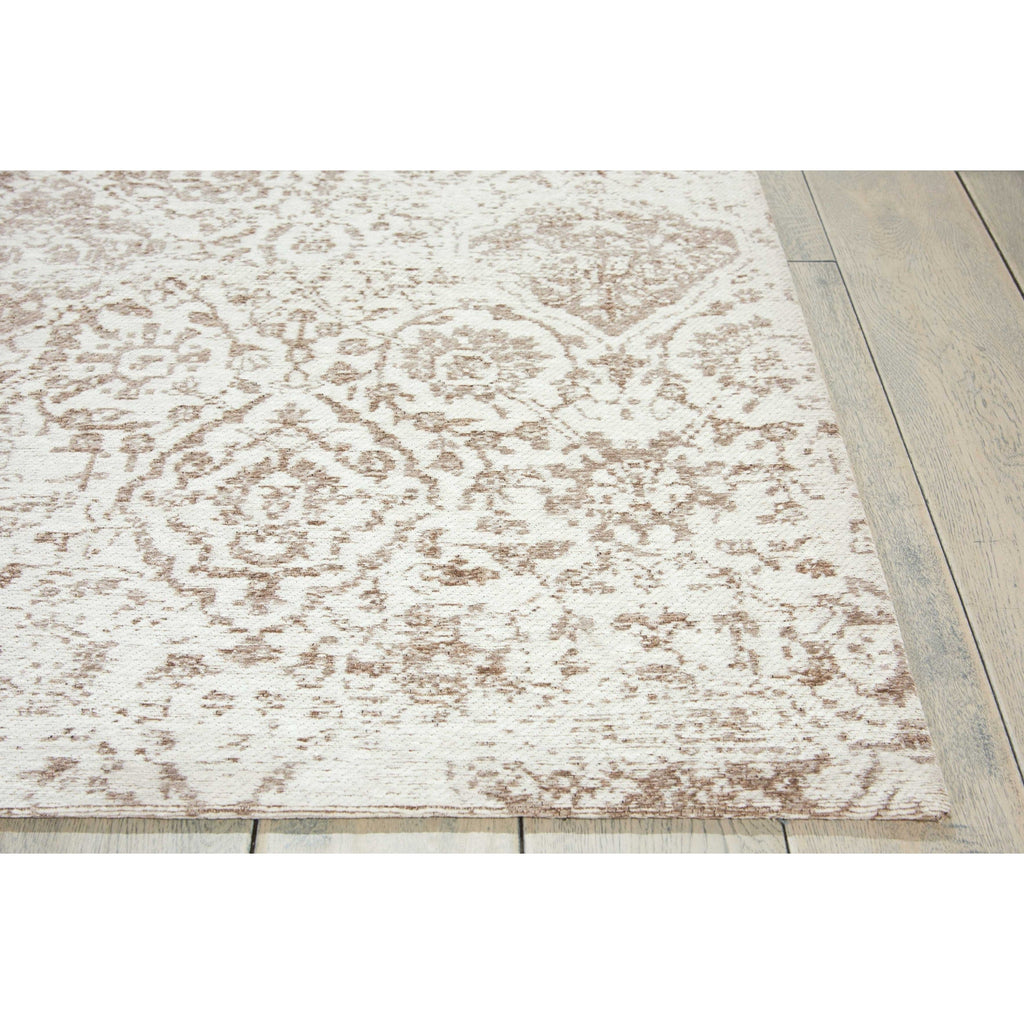 Tapis contemporain Nourison Damas vieilli