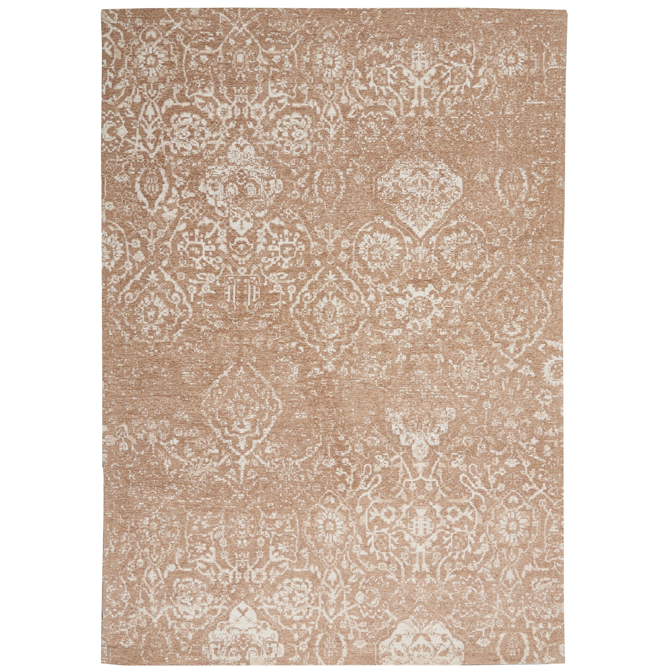 Tapis contemporain Nourison Damas vieilli