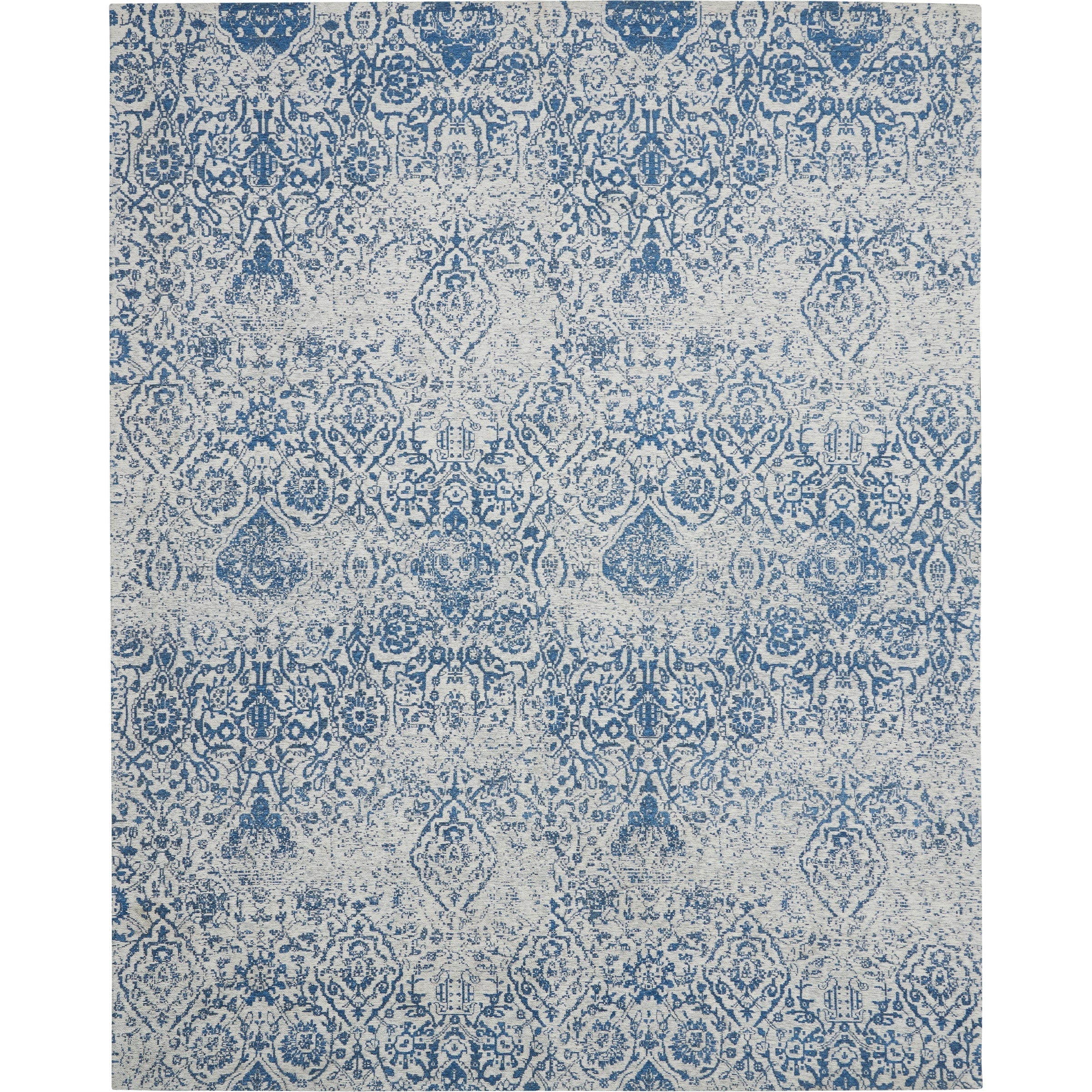 Tapis contemporain Nourison Damas vieilli