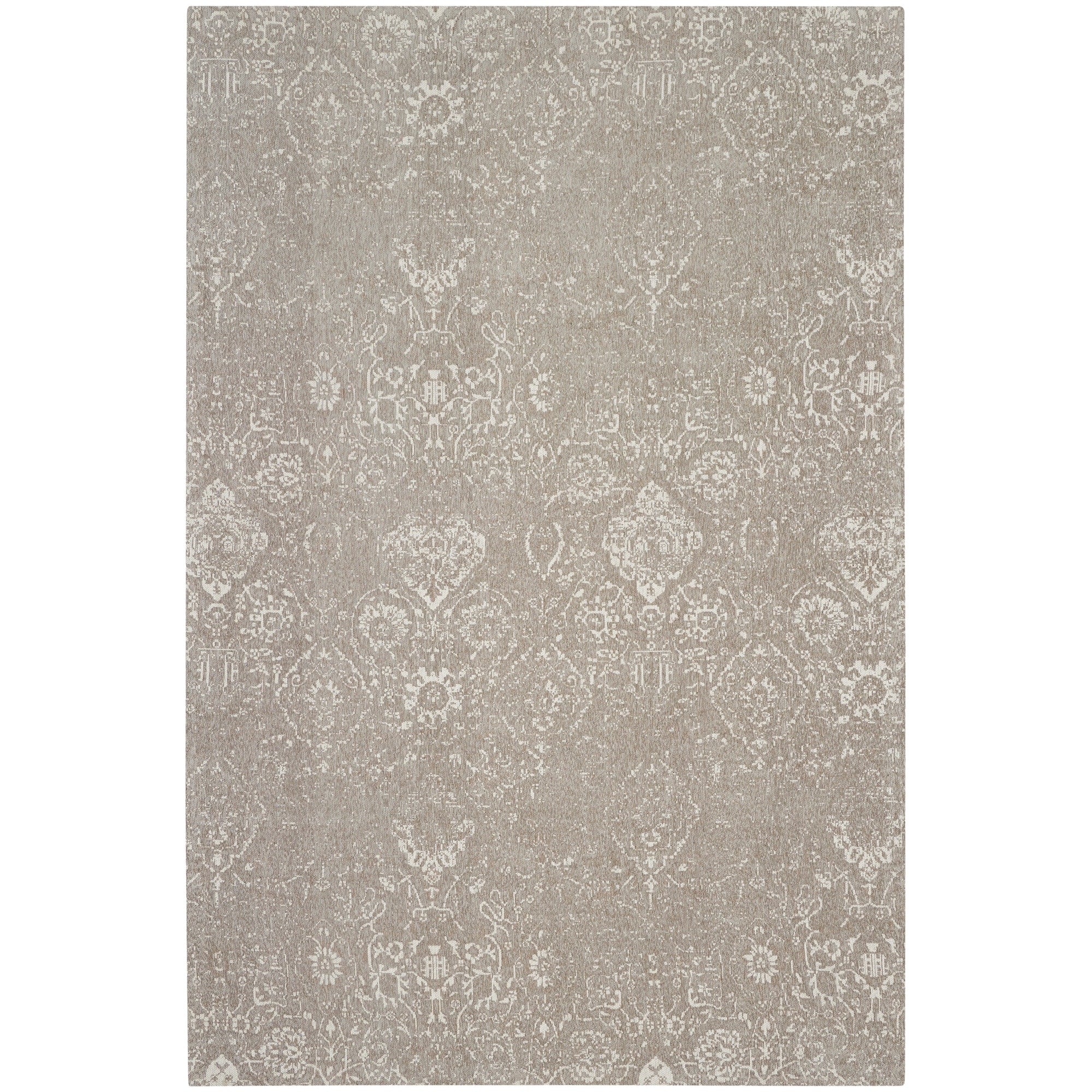 Tapis contemporain Nourison Damas vieilli