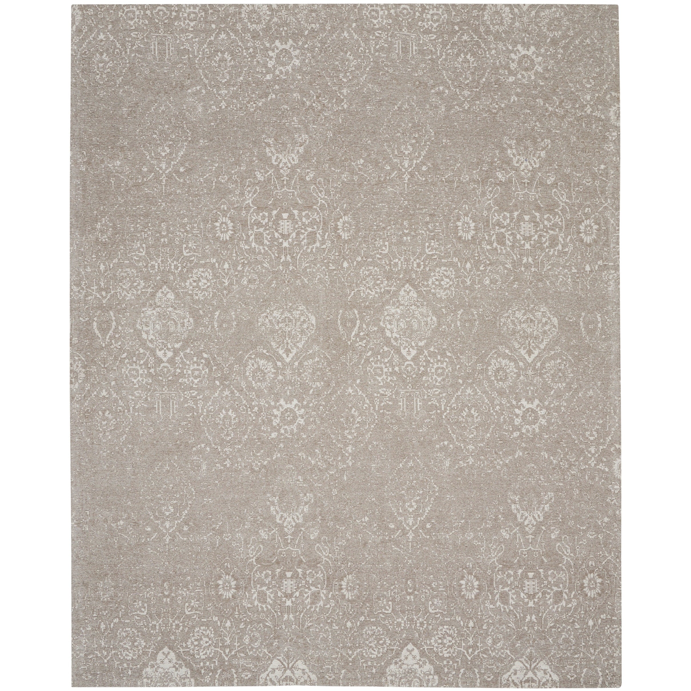 Tapis contemporain Nourison Damas vieilli