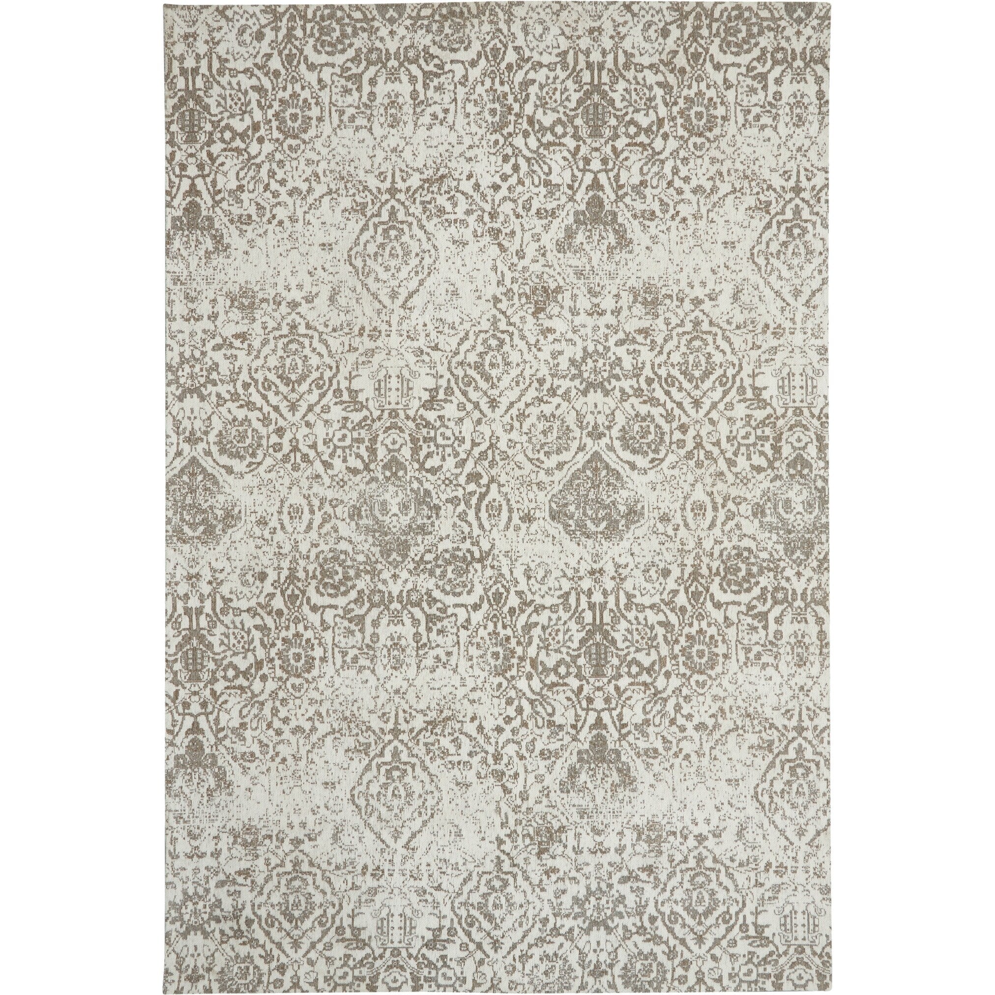 Tapis contemporain Nourison Damas vieilli