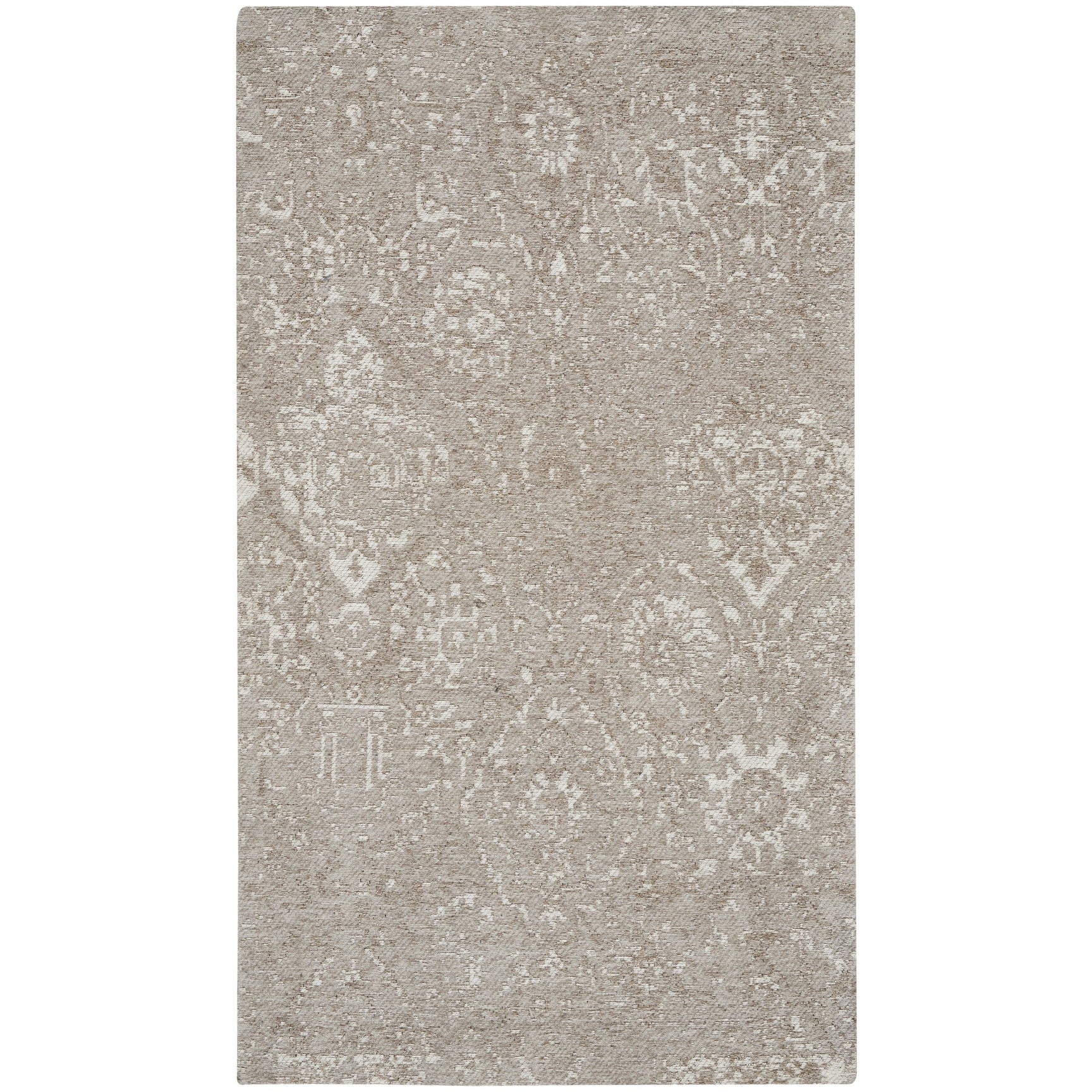 Tapis contemporain Nourison Damas vieilli