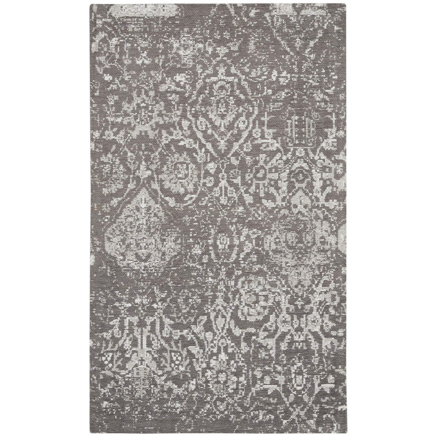 Tapis contemporain Nourison Damas vieilli