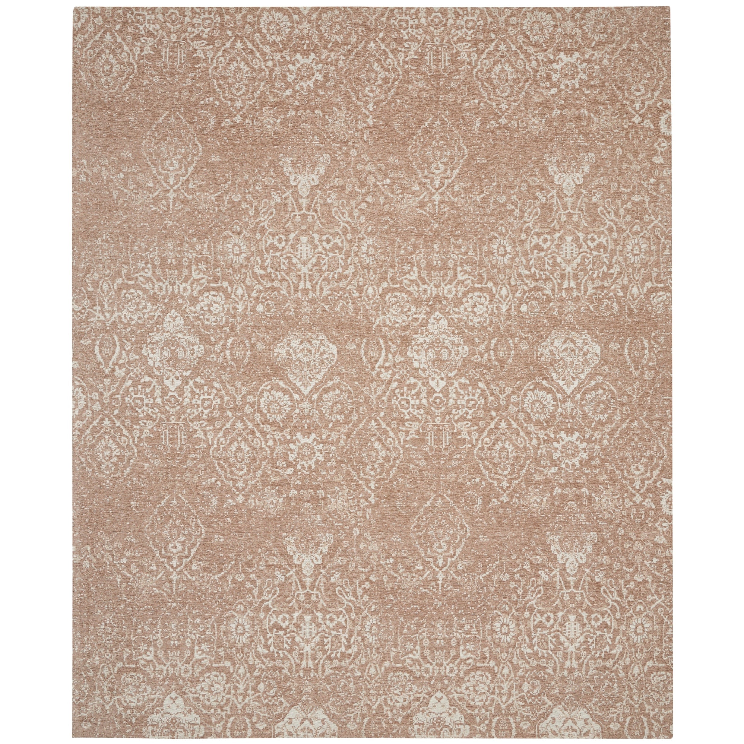 Tapis contemporain Nourison Damas vieilli