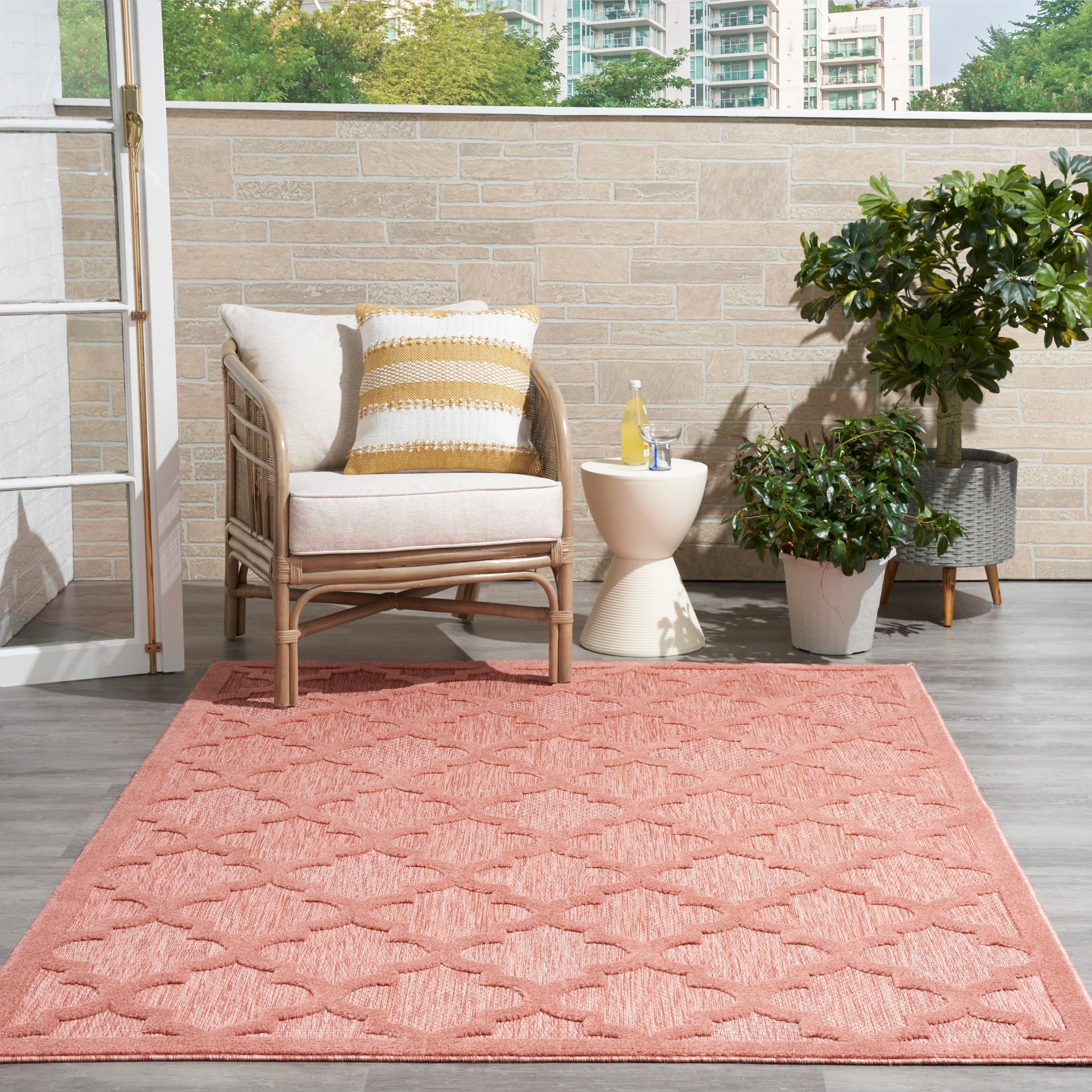 Nourison Easy Care Indoor/Outdoor Moroccan Trellis Area Rug