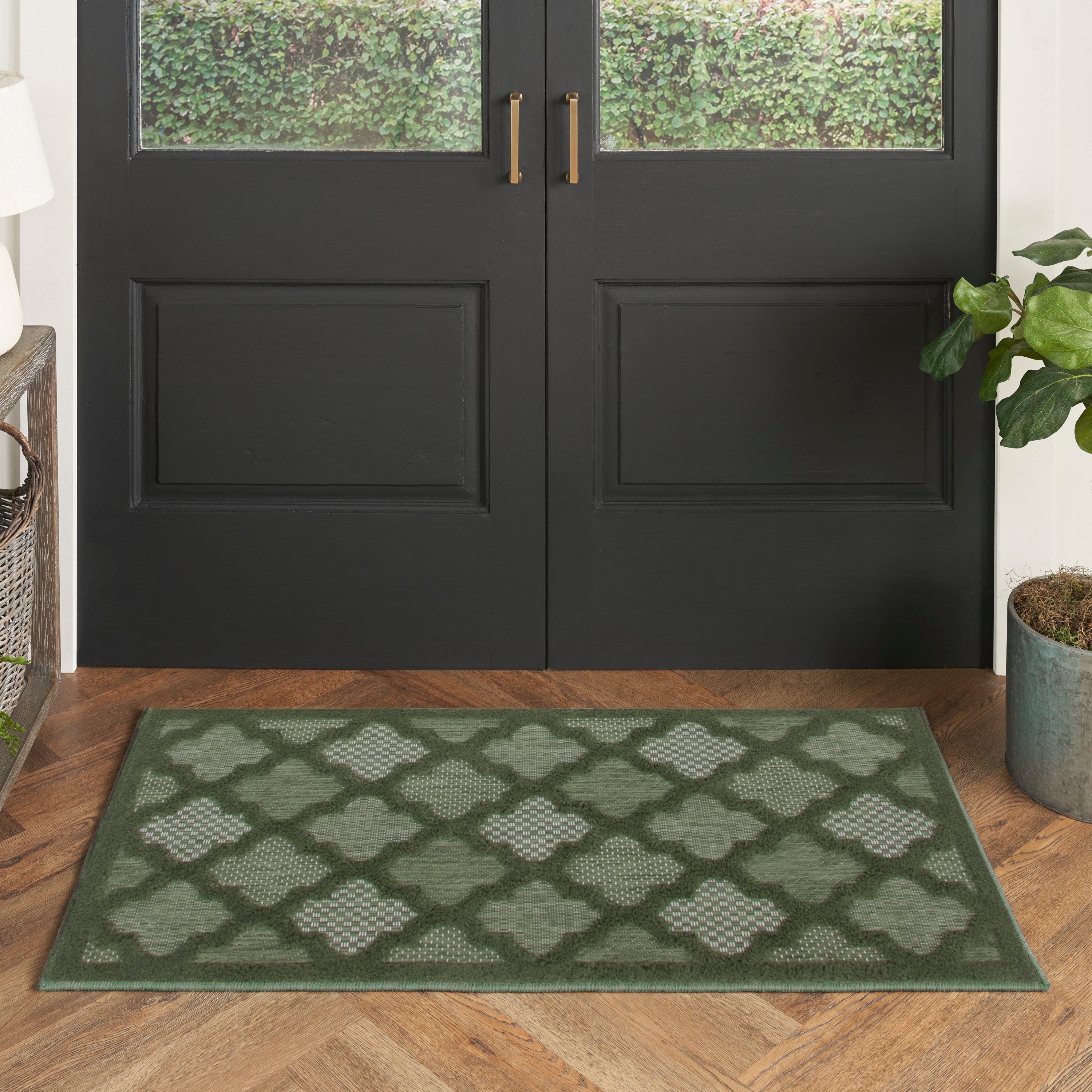 Nourison Easy Care Indoor/Outdoor Moroccan Trellis Area Rug