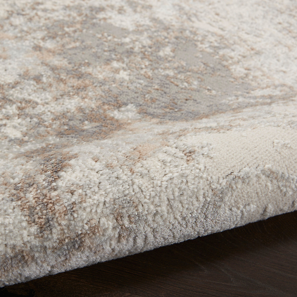 Tapis Nourison Elation moderne abstrait gris ivoire