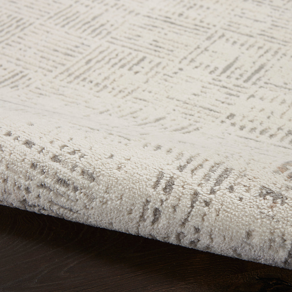 Tapis d'intérieur Nourison Emily gris ivoire à motifs abstraits