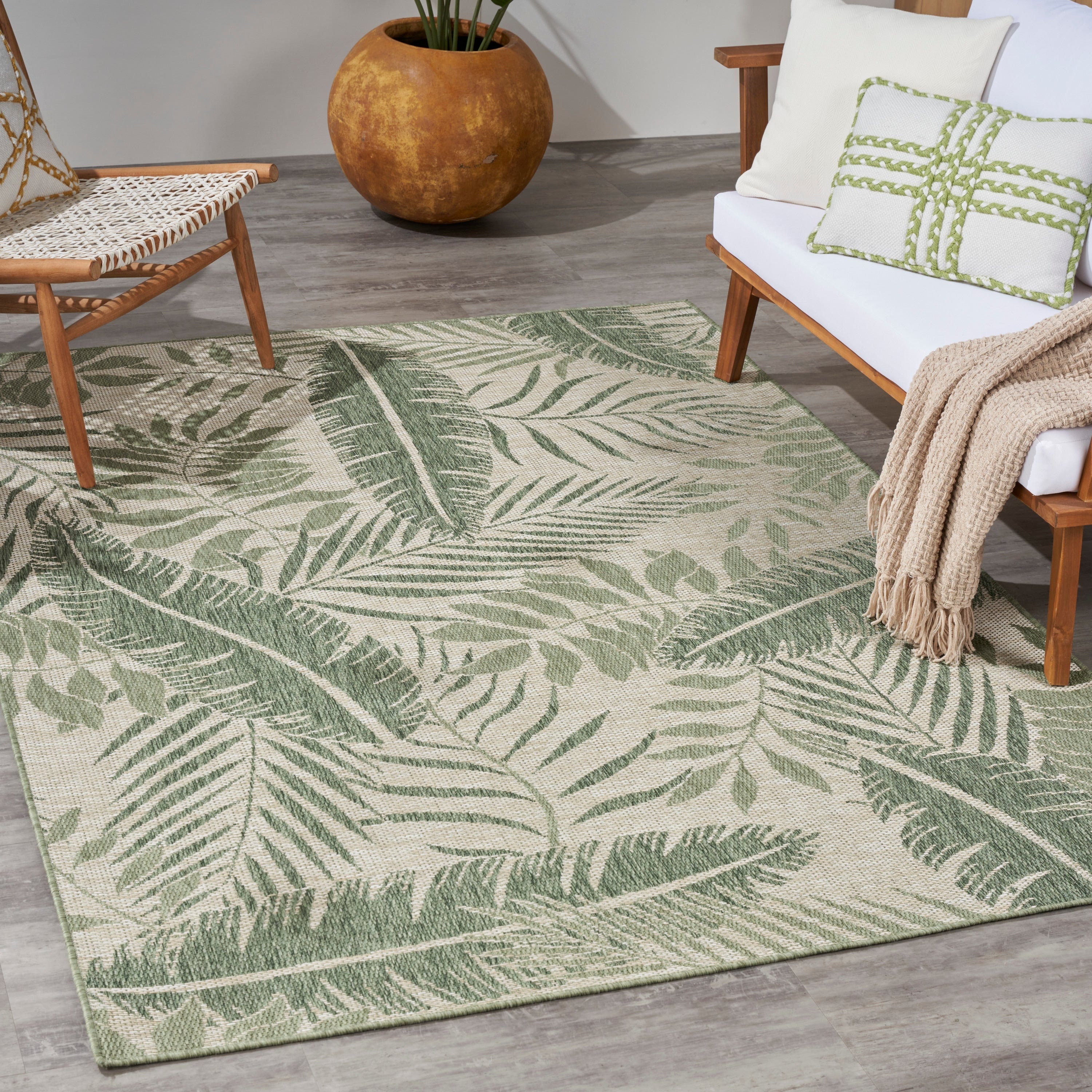 Nourison Garden Oasis Indoor/Outdoor Nature Area Rug