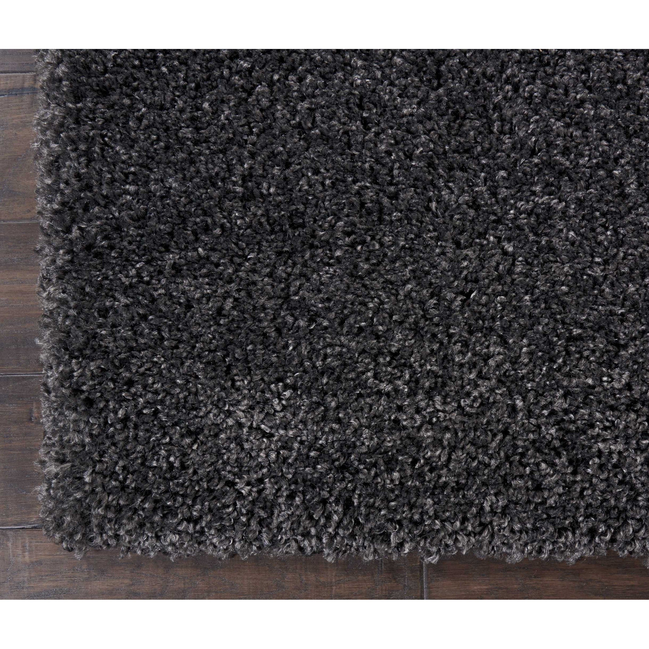 Tapis Nourison Malibu Shag moderne en peluche unie