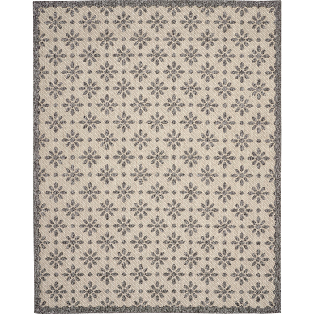 Nourison Palamos Modern Floral Hi Low Geometric Indoor Outdoor Area Rug
