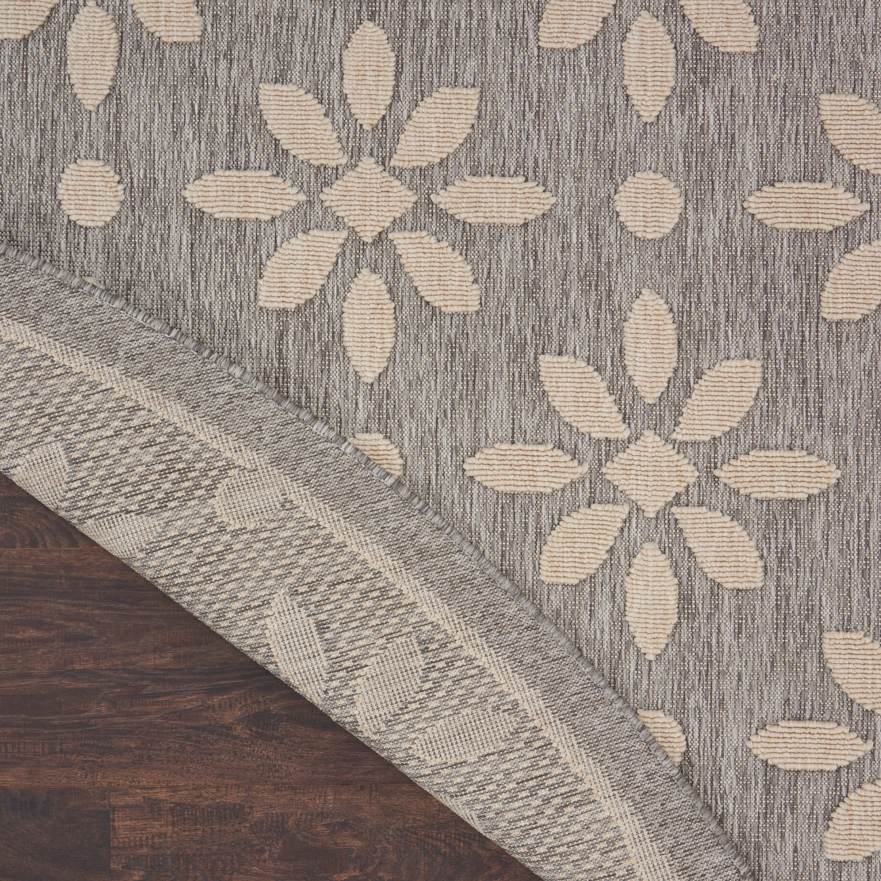 Nourison Palamos Modern Floral Hi Low Geometric Indoor Outdoor Area Rug