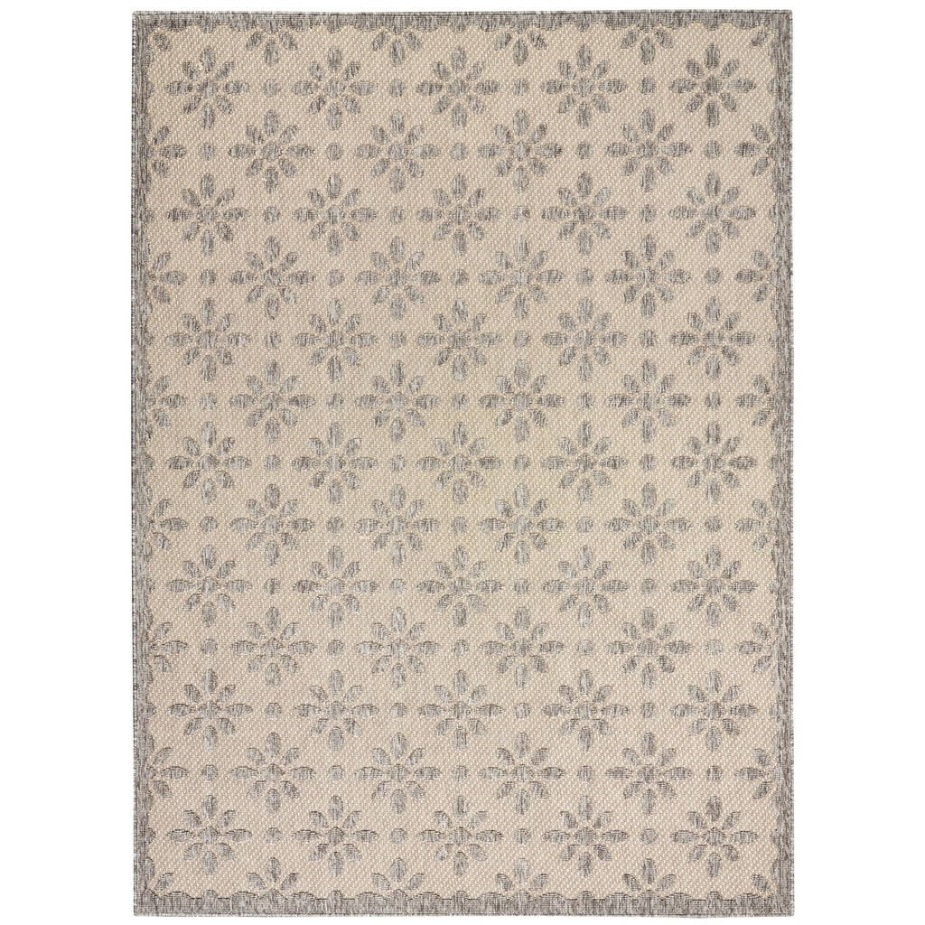 Nourison Palamos Modern Floral Hi Low Geometric Indoor Outdoor Area Rug
