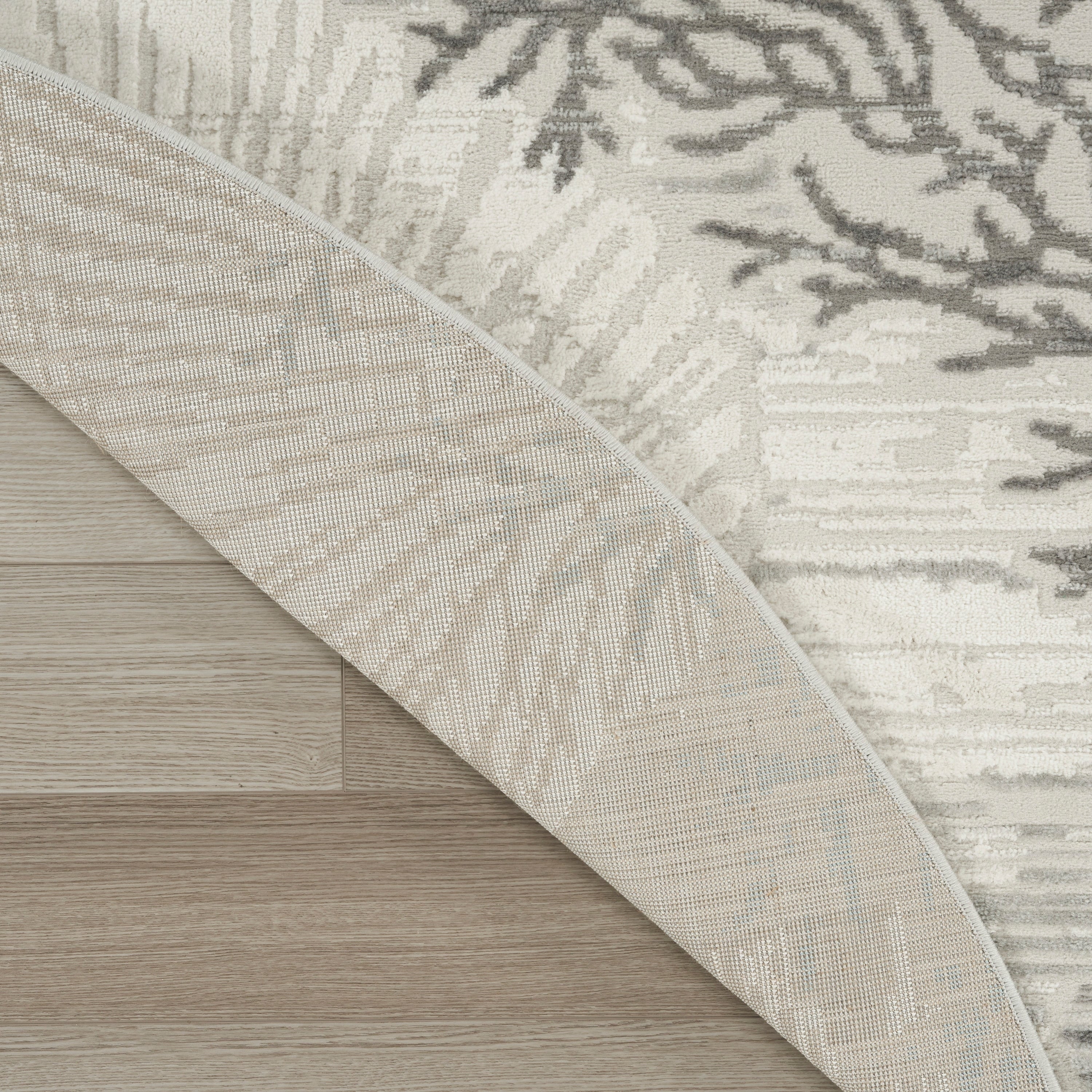 Tapis Nourison Pompéi, motif coquillages et coraux, idéal pour la plage côtière