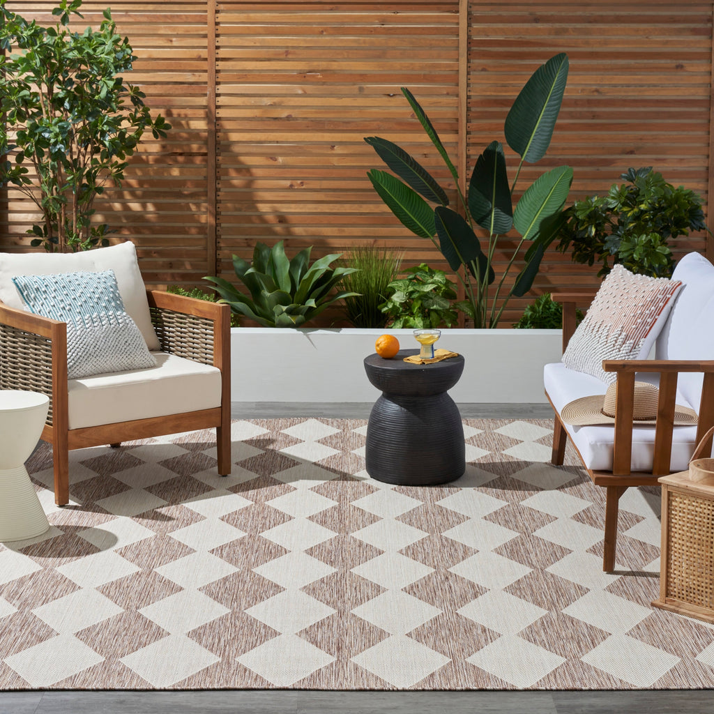 Nourison Positano Indoor/Outdoor Geometric Area Rug