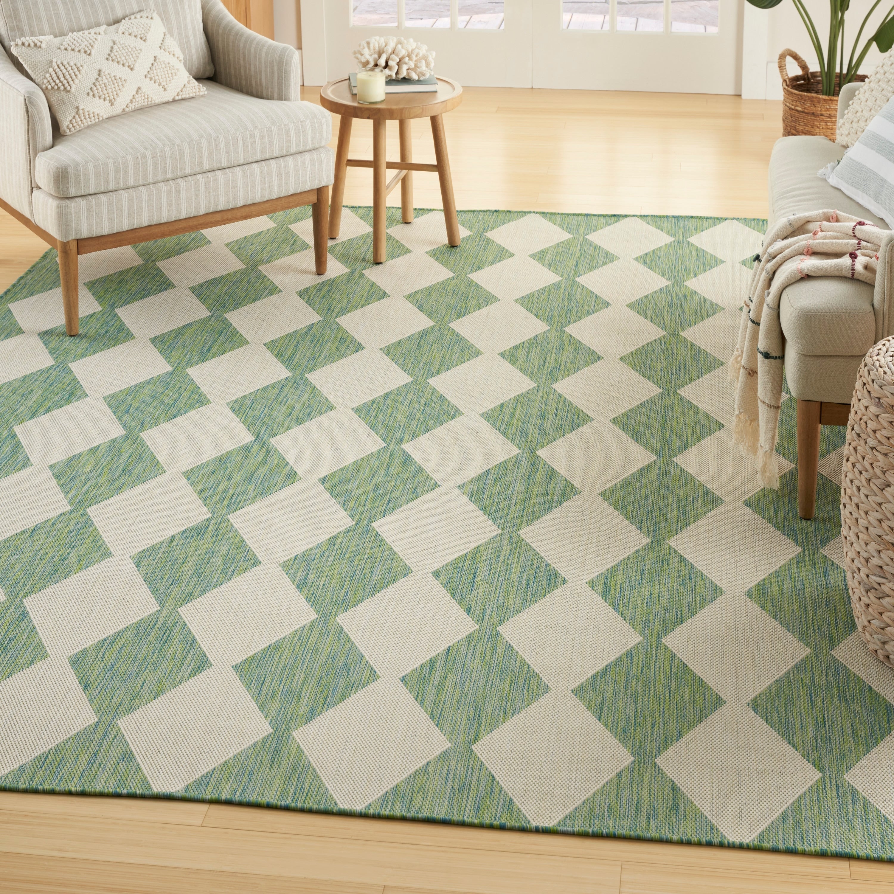 Nourison Positano Indoor/Outdoor Geometric Area Rug