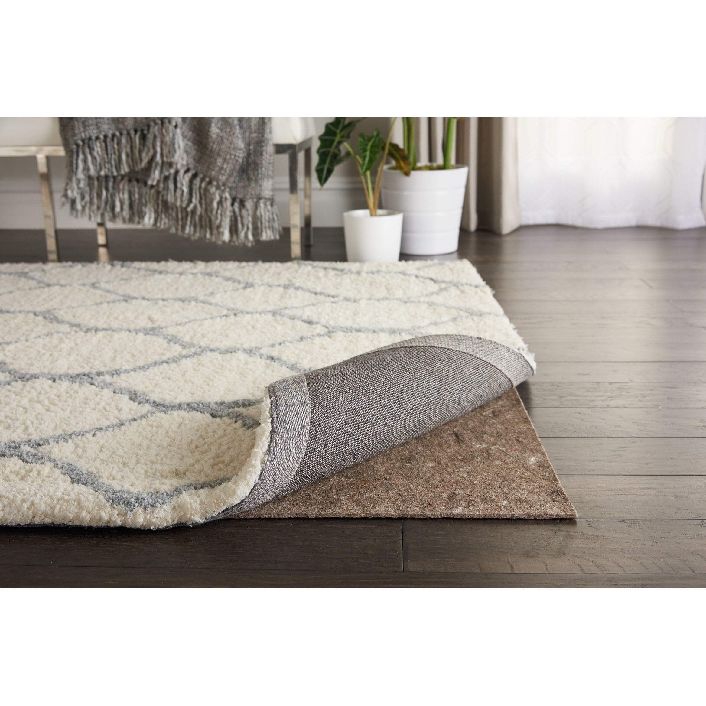 Sous-tapis double surface antidérapant réversible Nourison - Tan