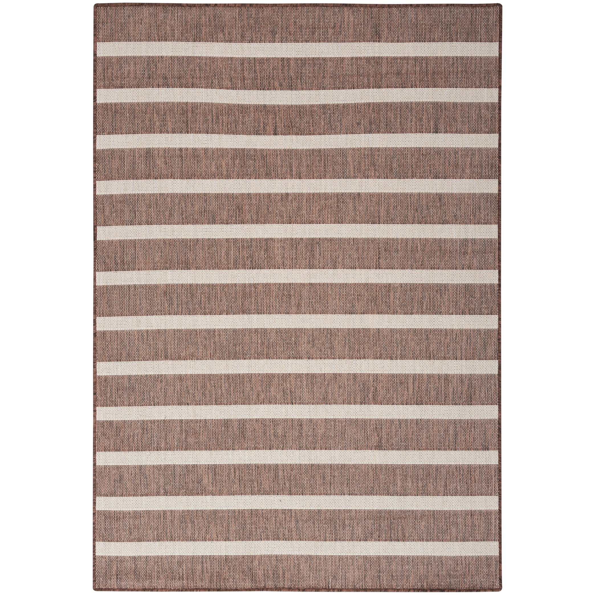Nourison Selerno Indoor/Outdoor Striped Area Rug.