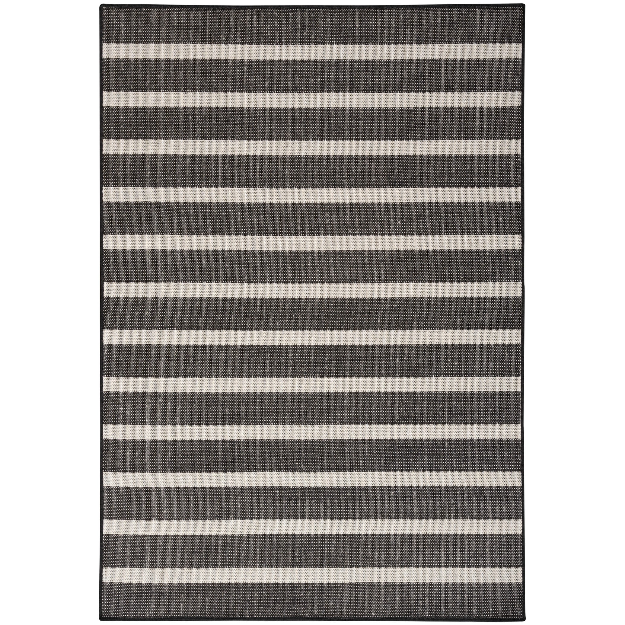 Nourison Selerno Indoor/Outdoor Striped Area Rug.