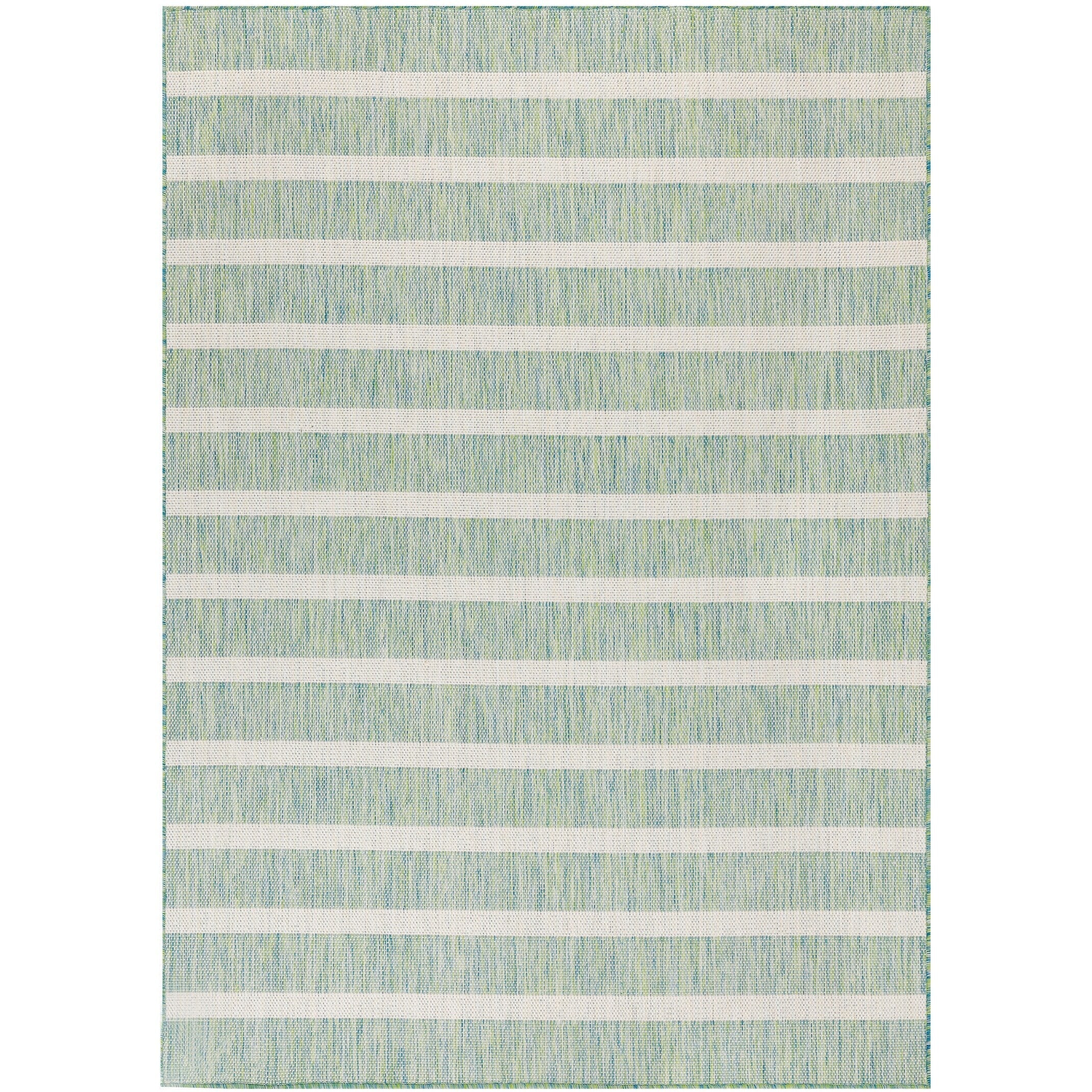 Nourison Selerno Indoor/Outdoor Striped Area Rug.