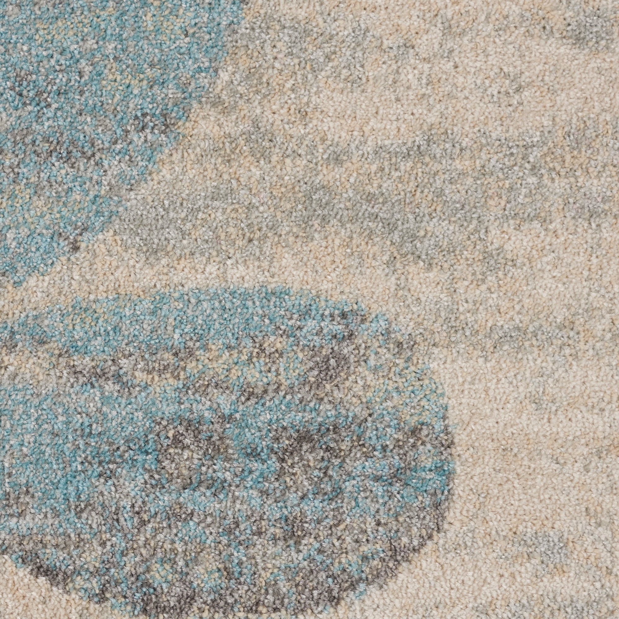 Tapis décoratif à feuilles florales tranquille Nourison